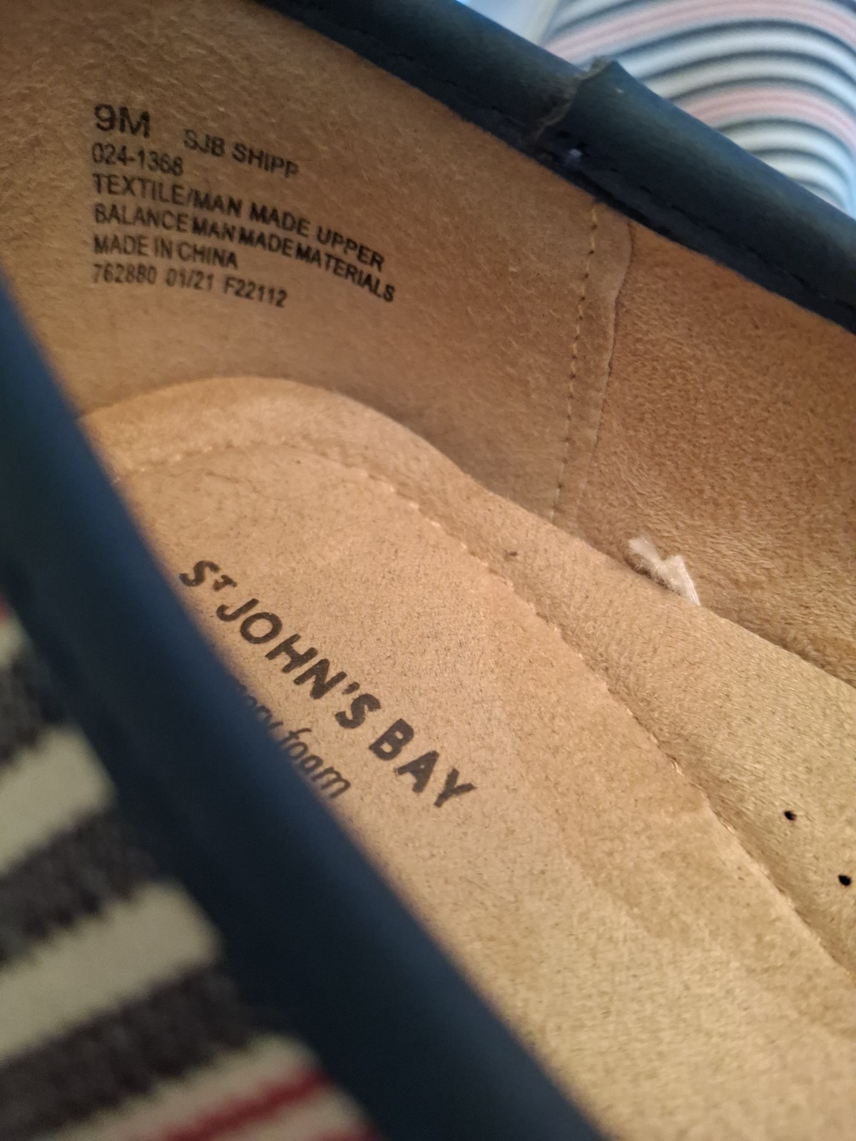 St. Johns Bay Ladies Canvas Slip On Multi 9 M Shoe Summer Cute