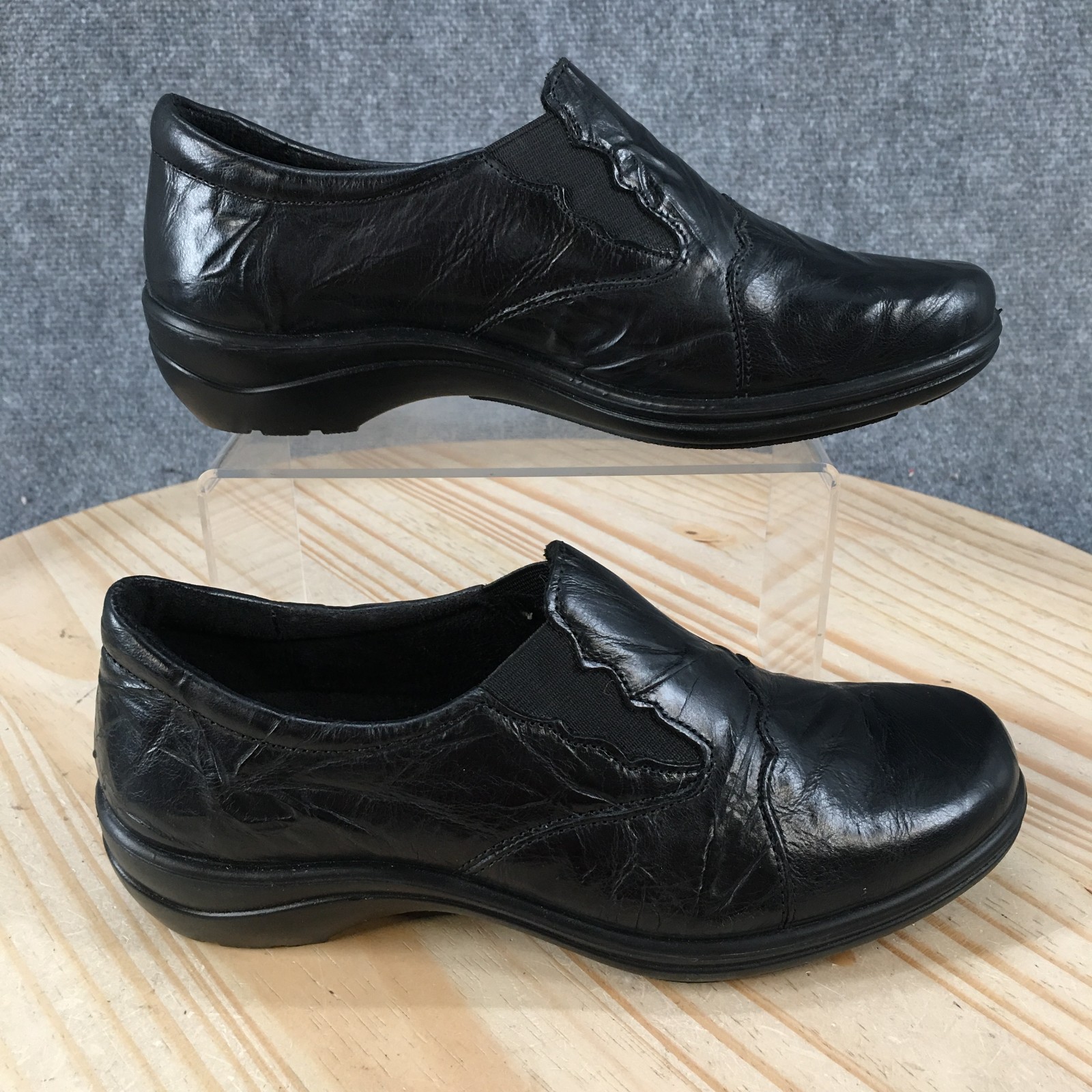 Romika Cassie 24 Shoes Womens 37 Loafer Slip On Casual Comfort Low Top Black NEW