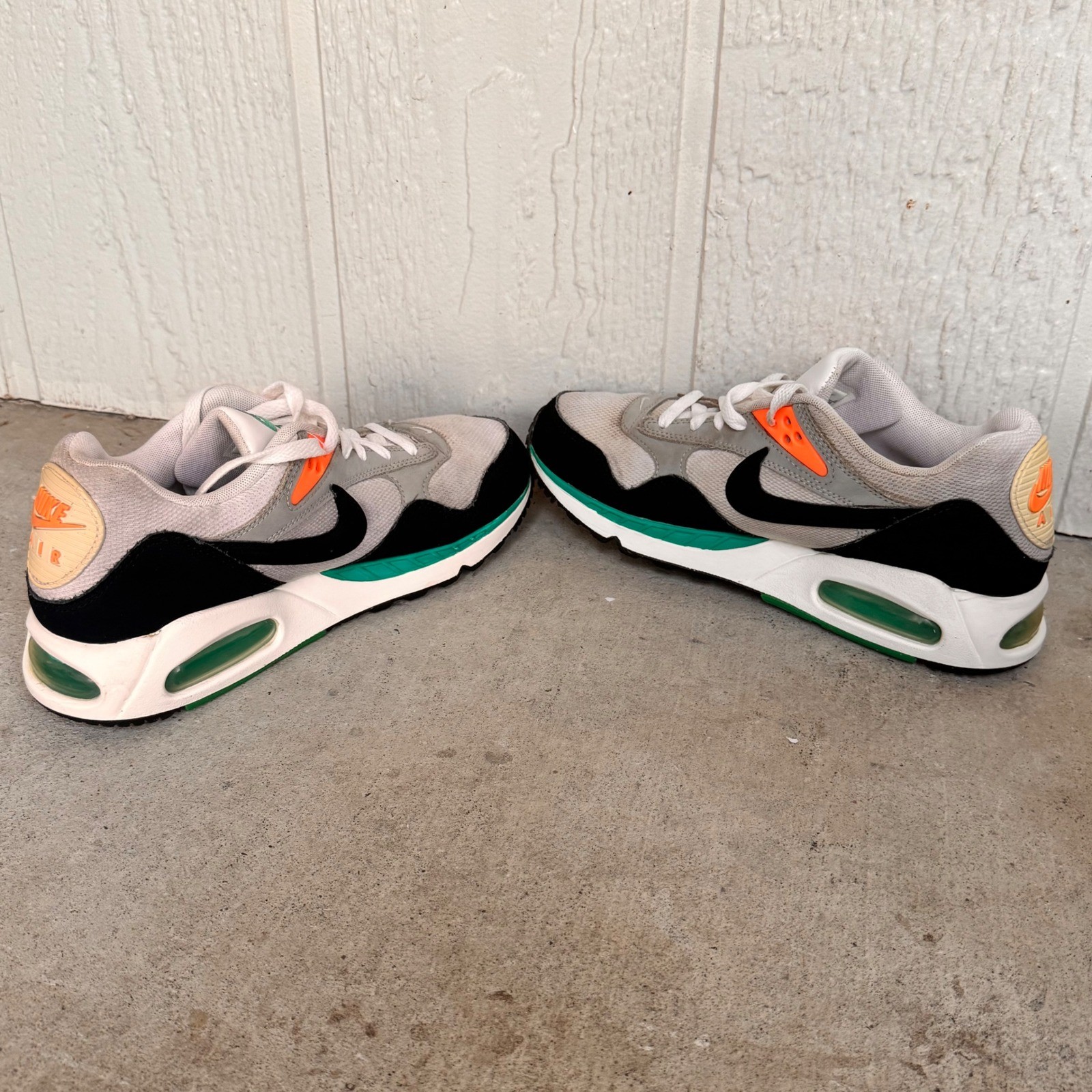 Nike Air Max Correlate Womens Size 9 Casual Sneakers Gray Black Green Orange