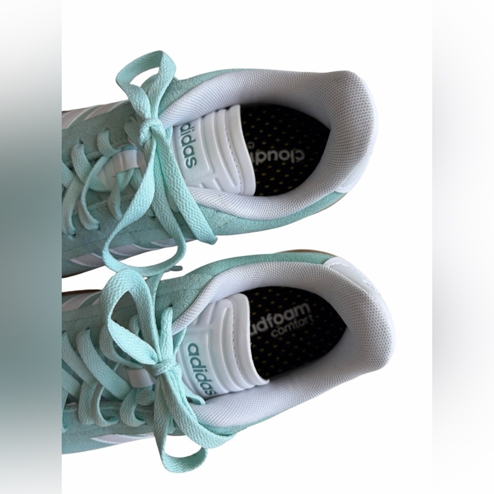 Adidas Grand Court Alpha sneakers mint green gum sole size 6.5