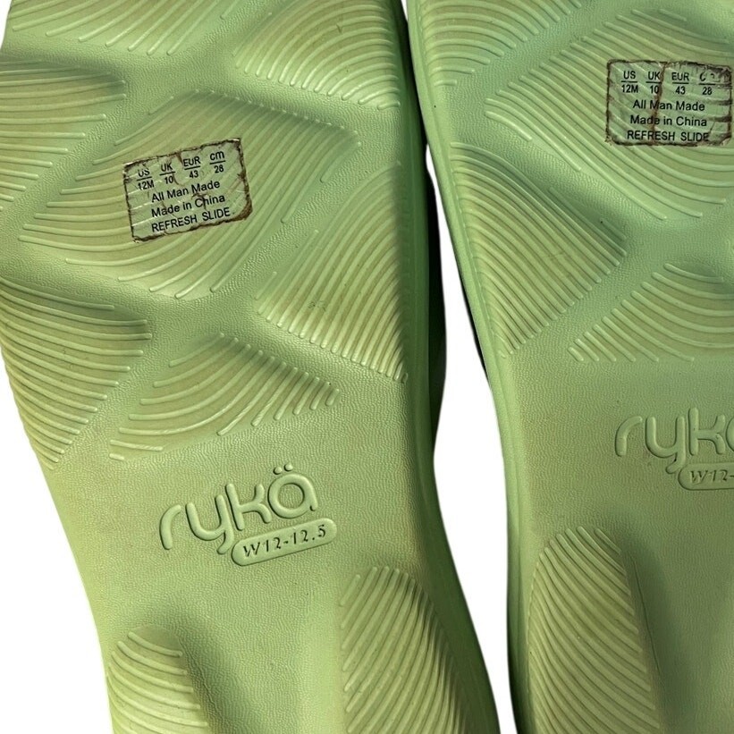 Ryka Recovery Slide Sandals Green Size 12 – 12.5 Women’s EU 43