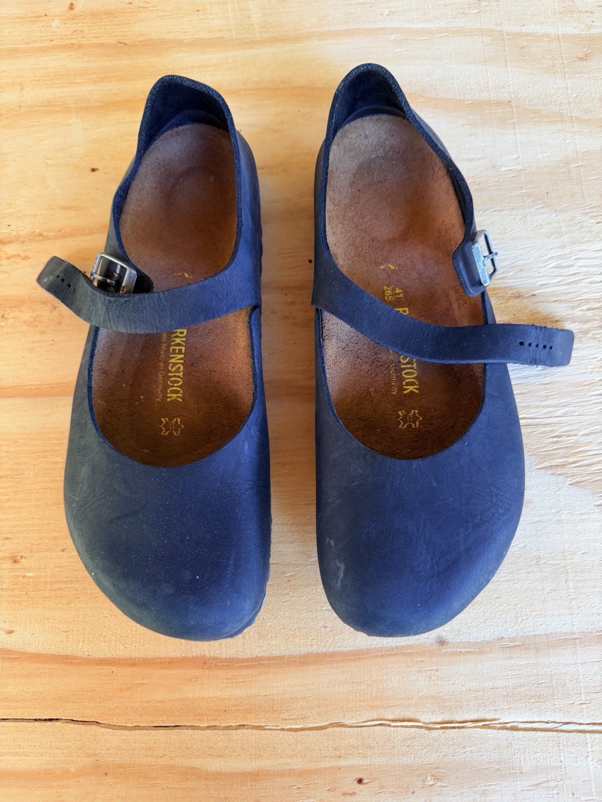 Birkenstock 41 Montova Black 100% Leather