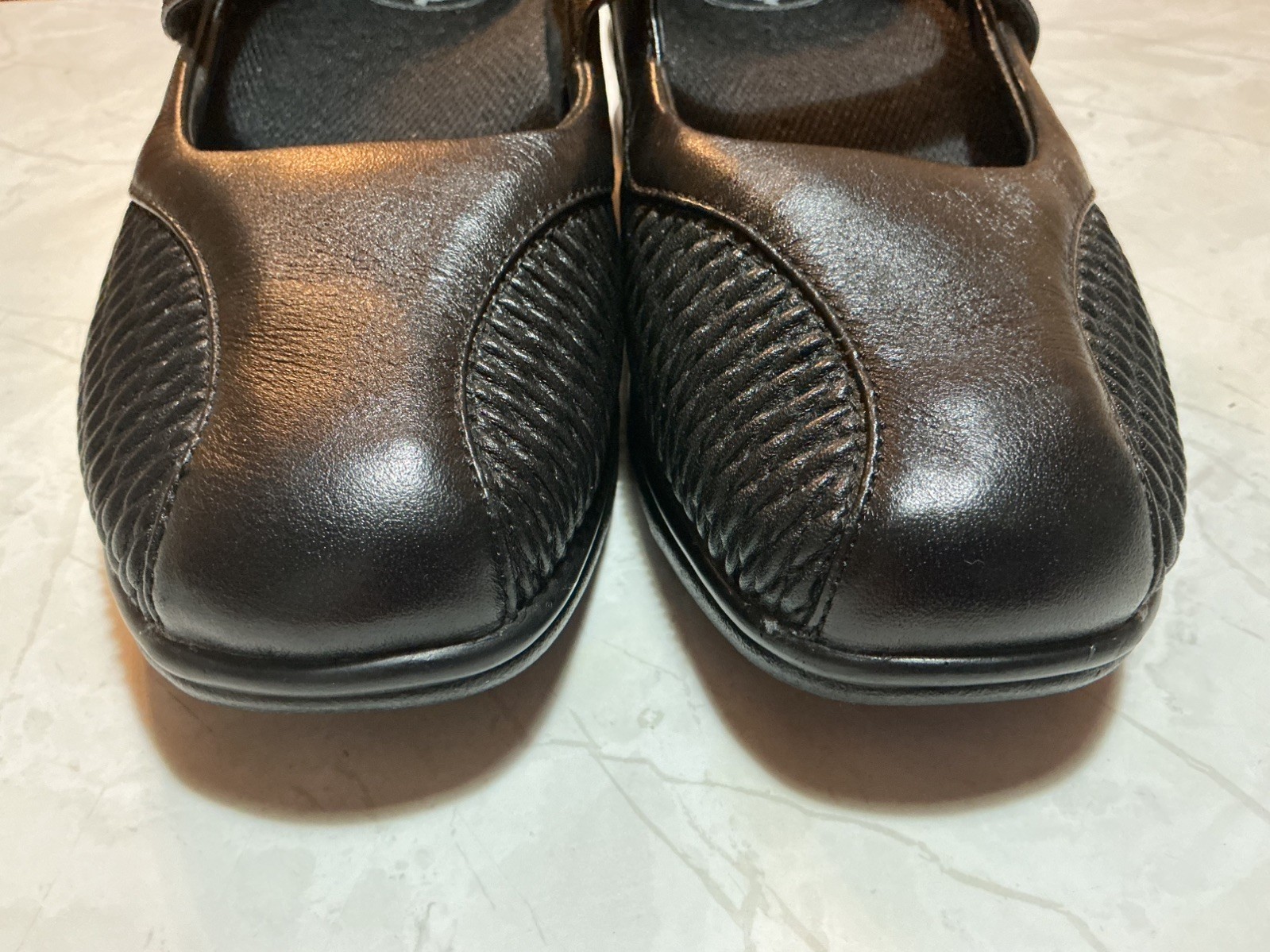 Propet Shoes Womens Size 6.5 Medium Black Leather Mary Jane Comfort Walking