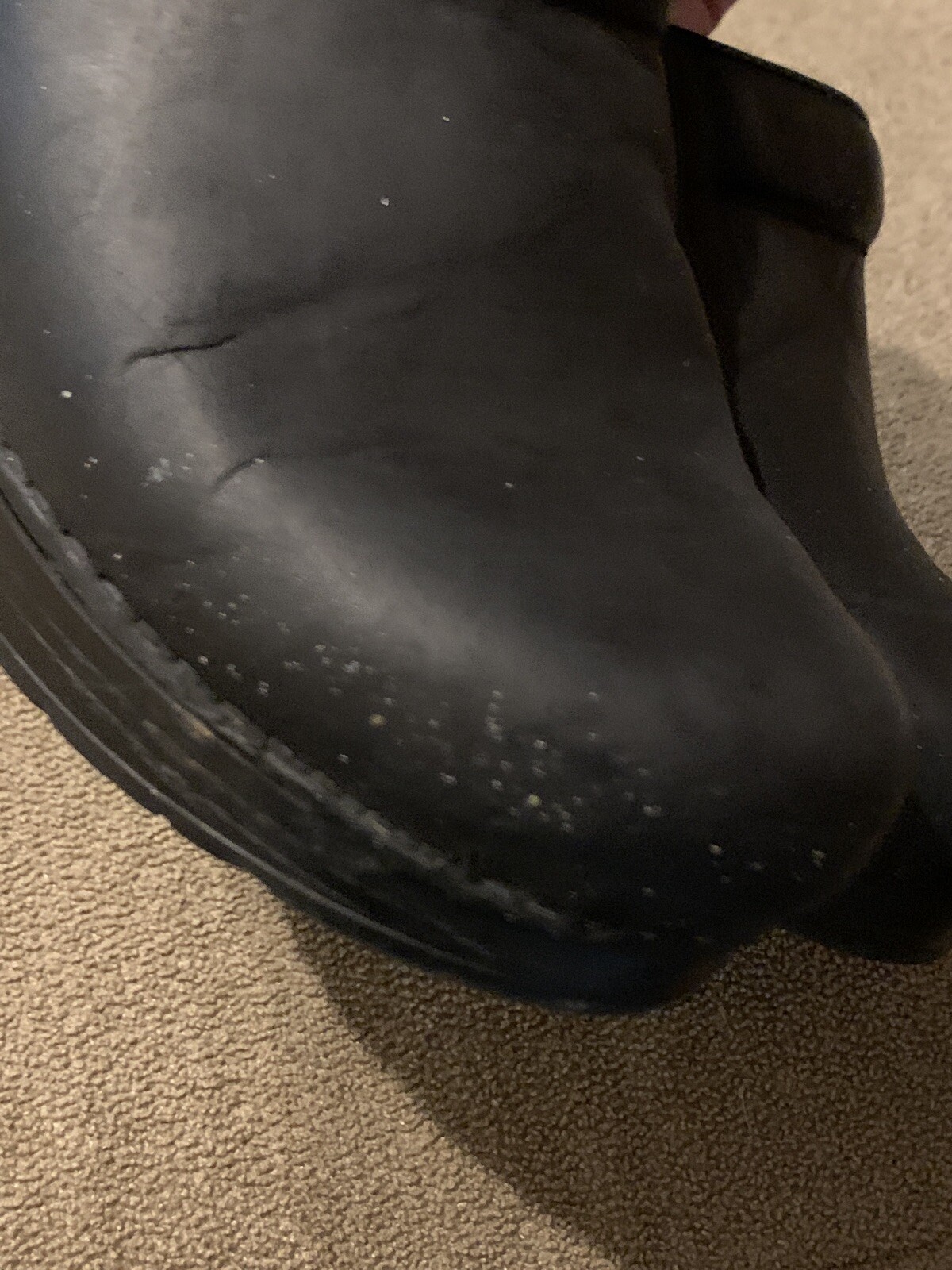 Women’s Size 39 (8.5-9) M Dansko Black Slip On Professional Clogs (TD)