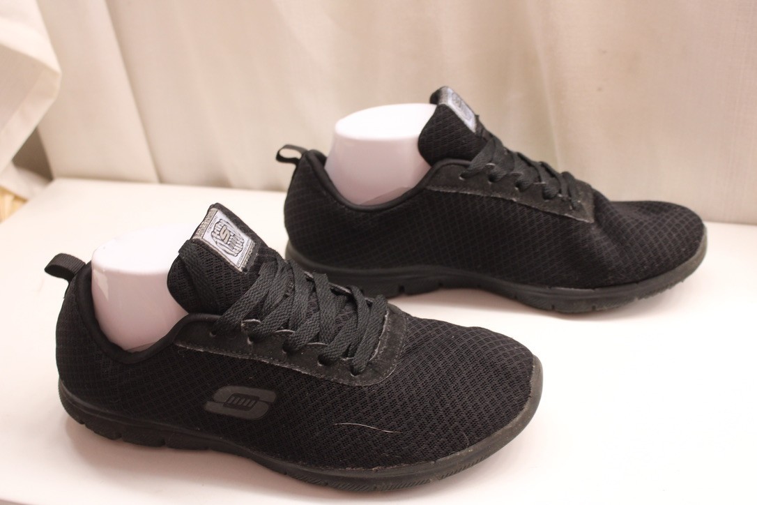 Skechers Shoes Synthetic Mesh 9 Ghenter Srelt Soft Toe Work Black Slip Resistant