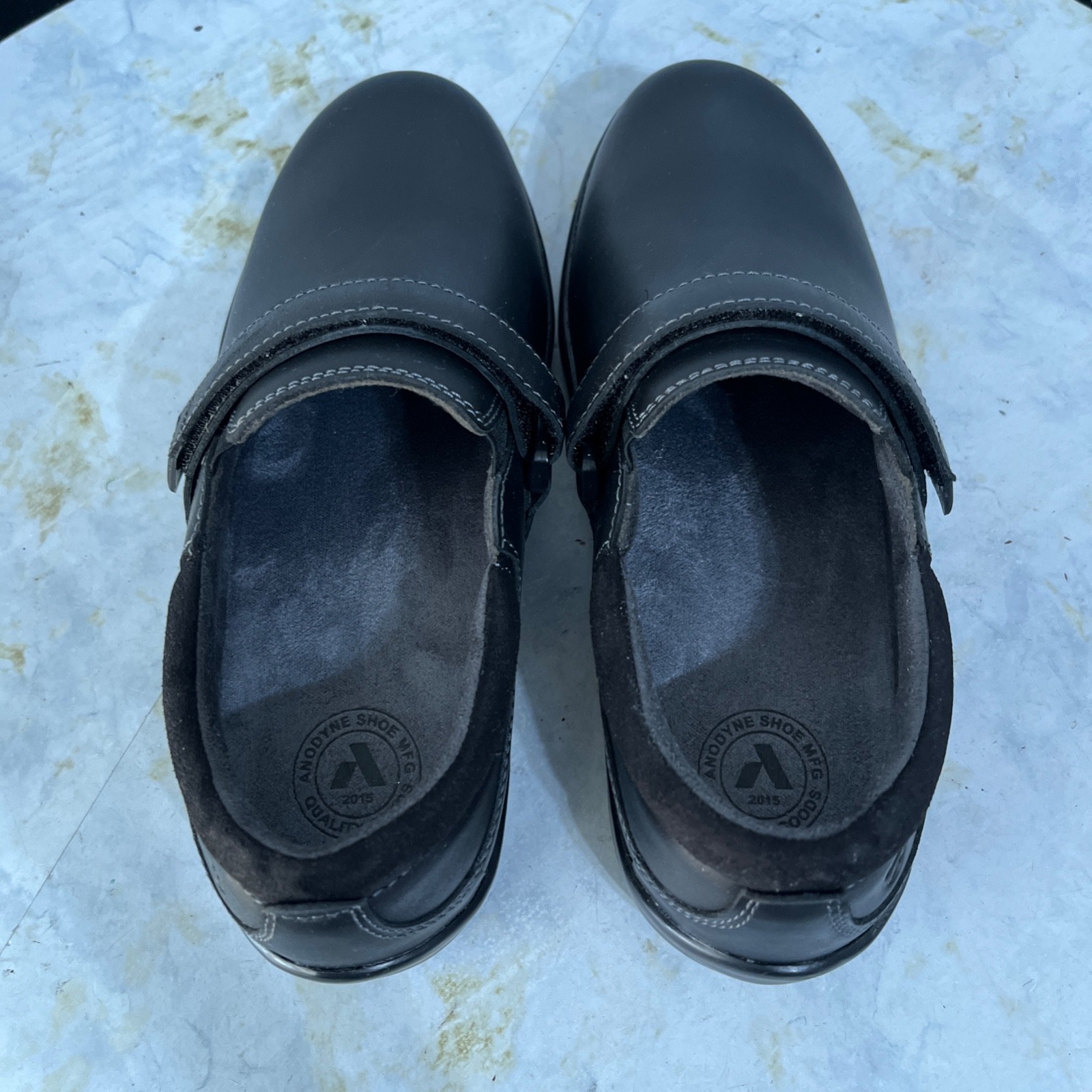 Anodyne No. 51 Women’s Size 7M Shoes Black Leather Comfort Orthopedic Sneakers