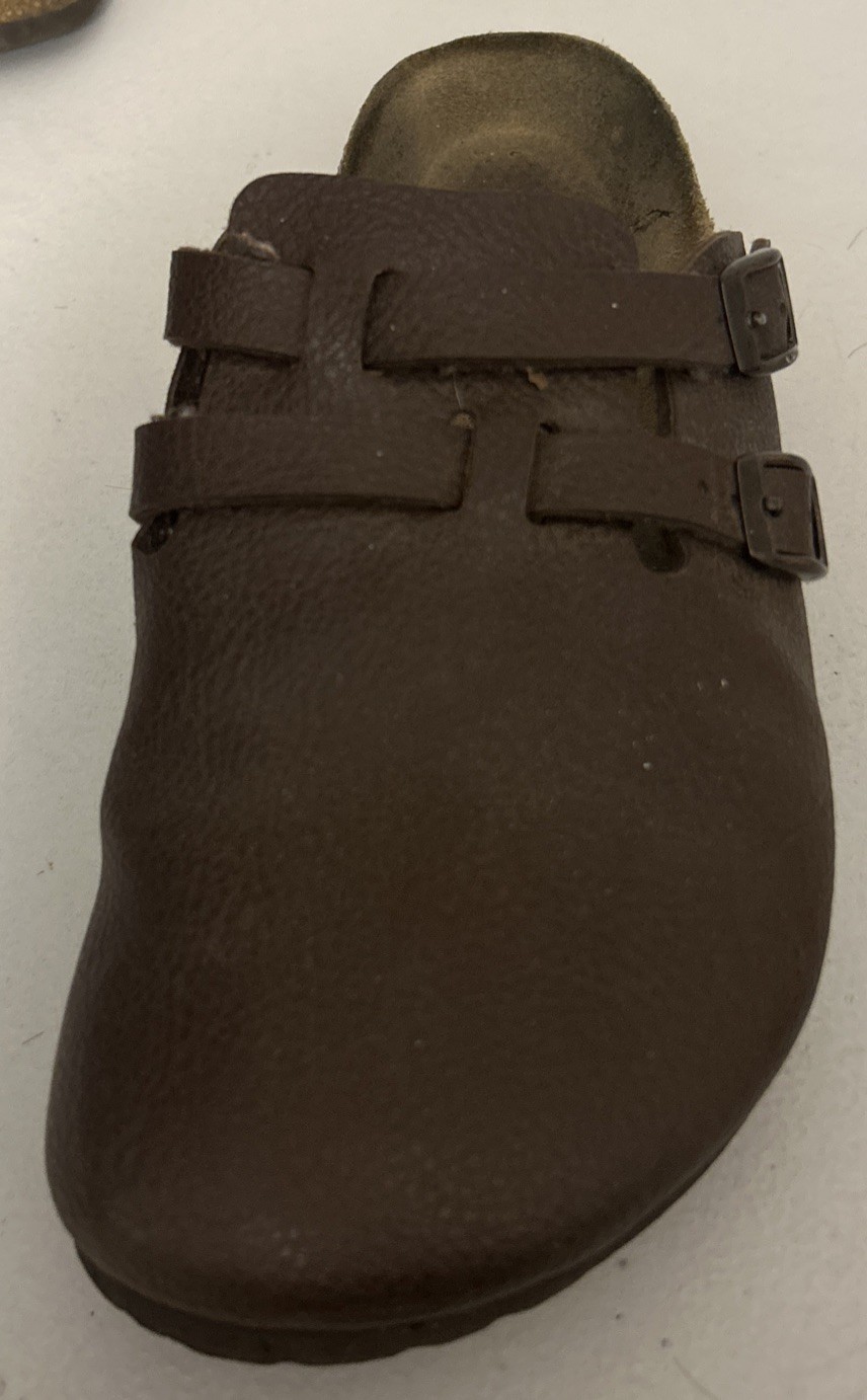 Birkenstock Birki’s Brown Leather Slip On Clog Mules 250 39, US Size L8 M6