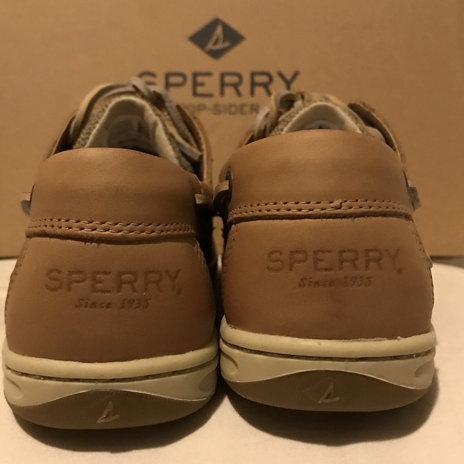 NEW SPERRY Top Sider Women’s Size 6 M Koifish 2 Eye Boat Shoes Linen/Oat 95589