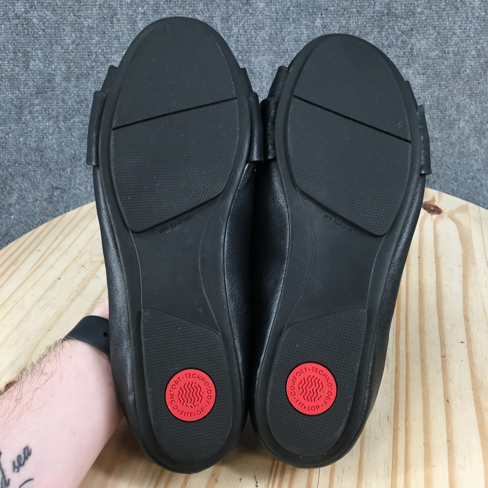 Fitflop Shoes Womens 11 Ballet Flats Slip On Round Toe Comfort Low Top Black