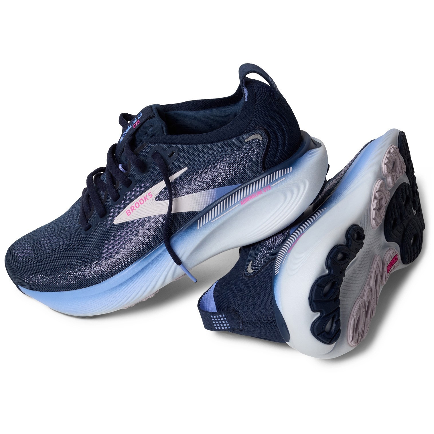 Brooks Women’s Adrenaline GTS 25 Road-Running Shoes Spellbound/Blazing Bell/Pink