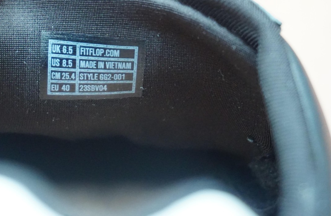 FitFlop Rally Shoes Womens Size 8.5 Black Leather Casual Sneaker Comfort