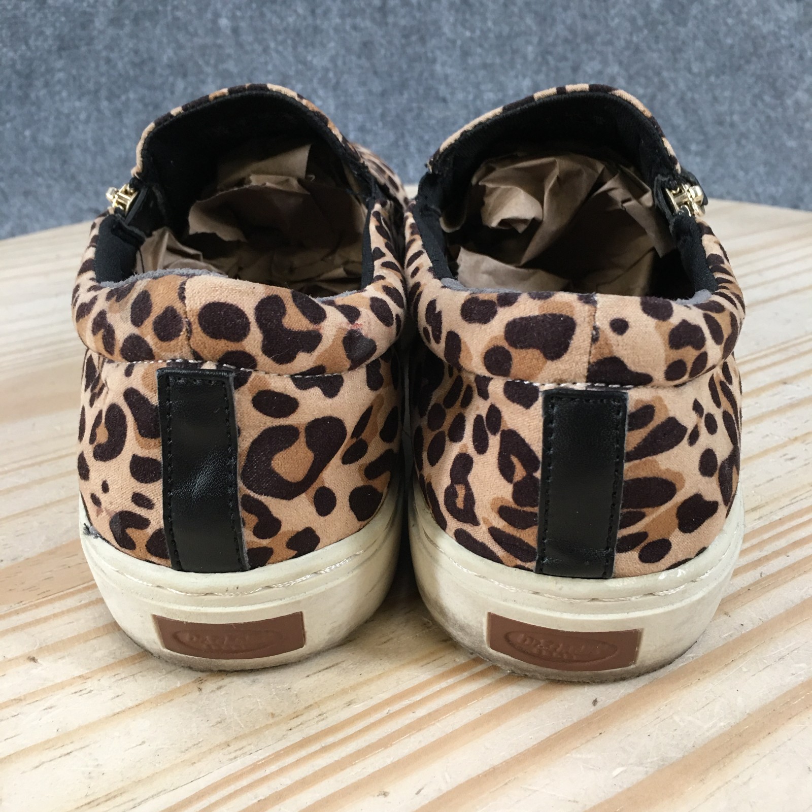 Dr. Scholls Nova Shoes Womens 11 M Slip On Sneakers Casual Leopard Print Brown