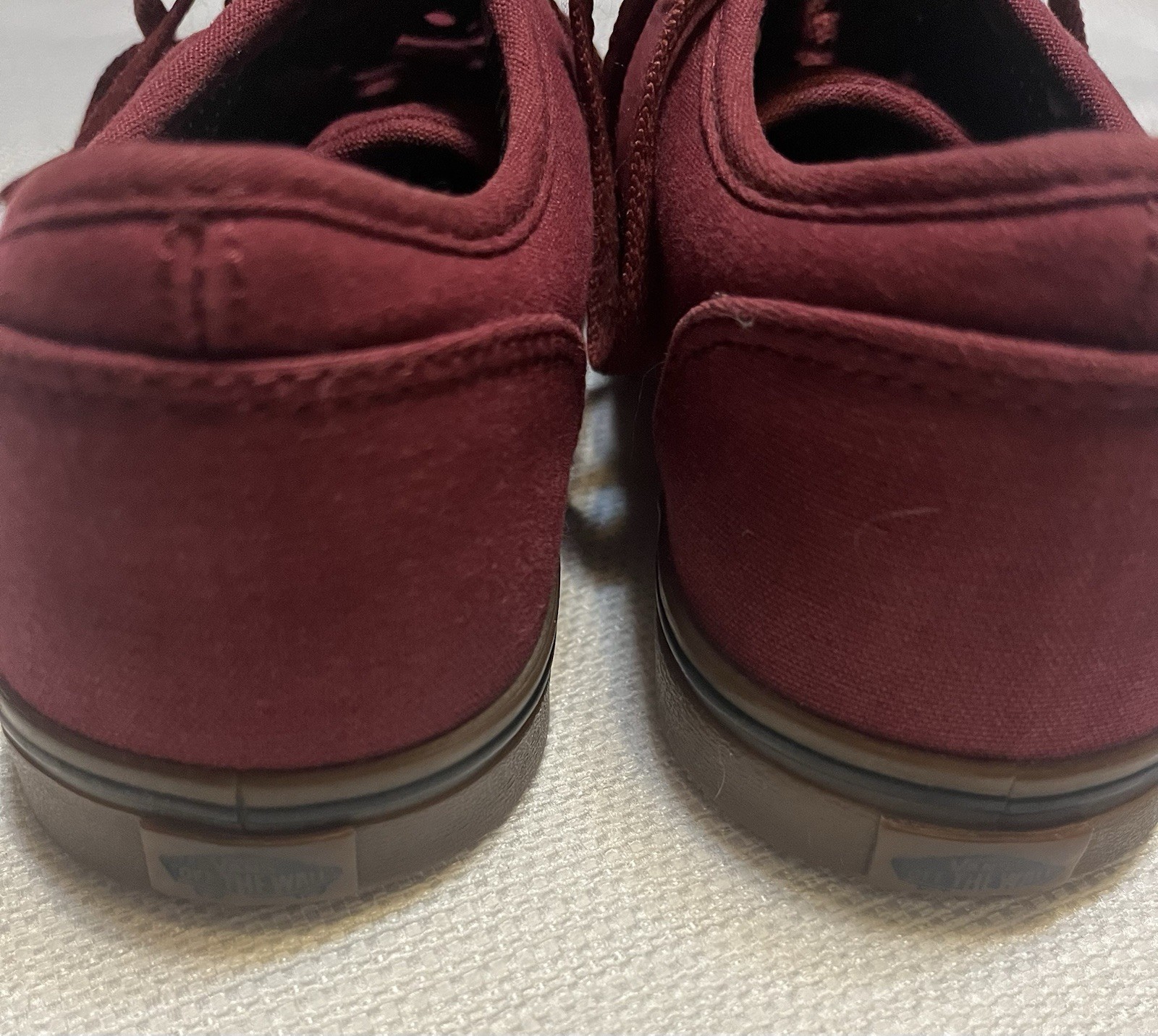 Women’s VANS Size 8.5 Cranberry Burgundy Sneakers Tennis Shoes EUC