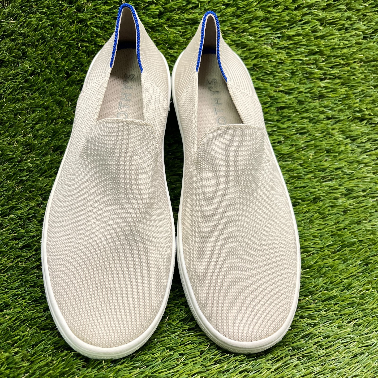 Rothy’s The Original Womens Size 9 Beige Casual Walking Comfort Slip On Shoes