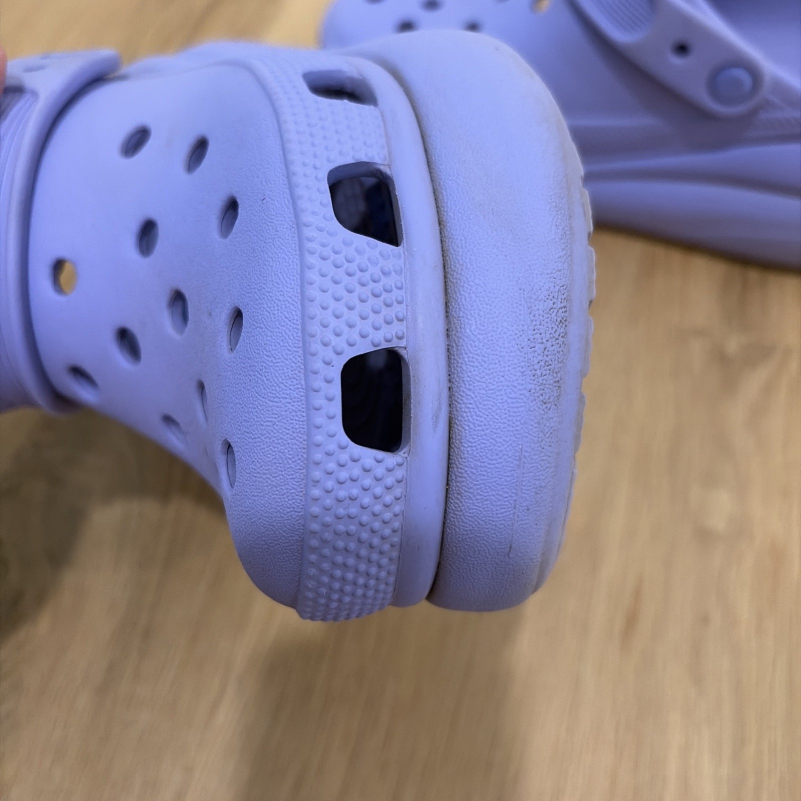 Crocs Classic Crush Platform Chunky Purple Lavender Clog M 5 W 7