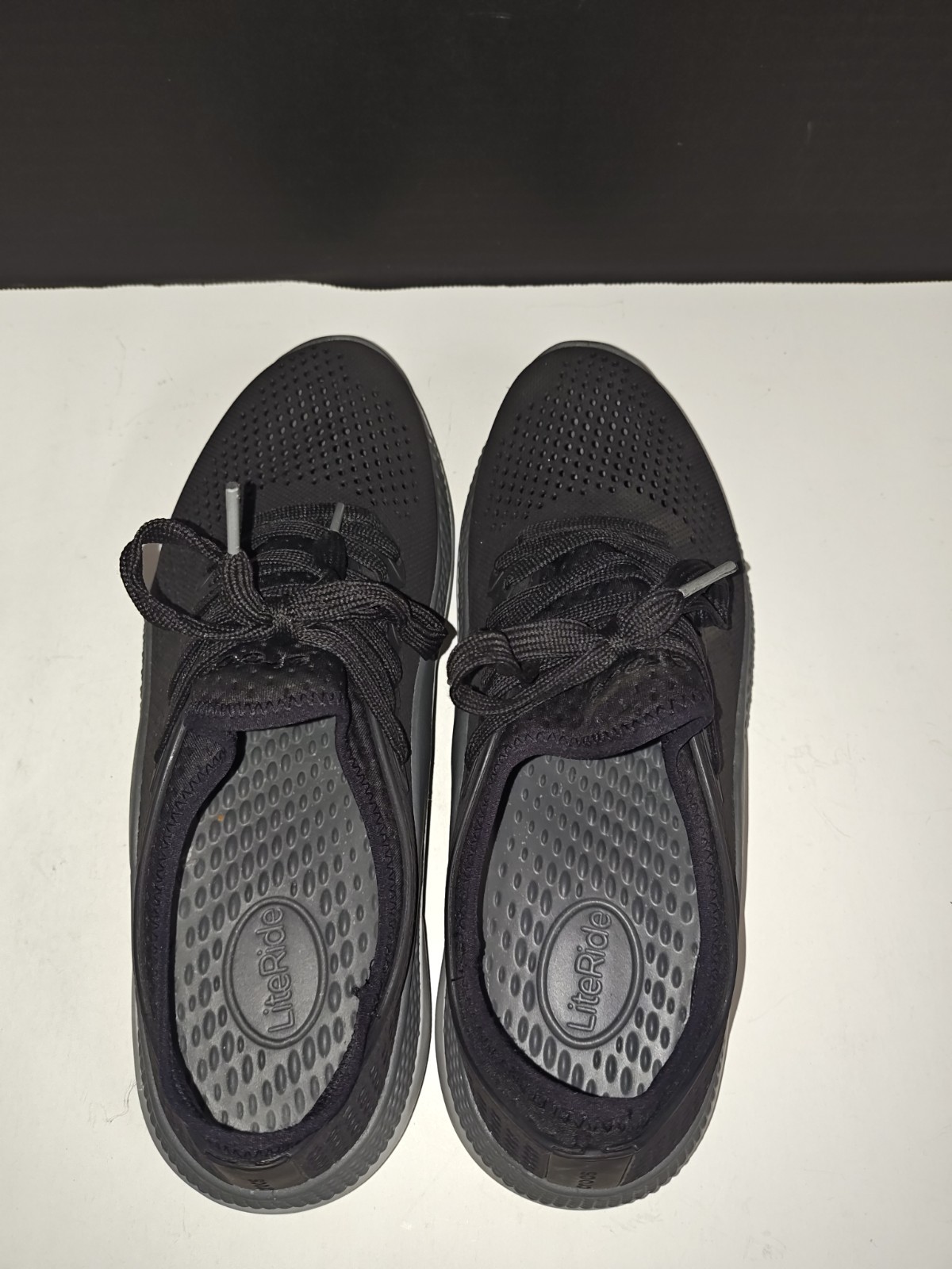 Crocs LiteRide 360 Pacer Sneakers Shoes Women’s Size 11 Black Slate Gray 206705