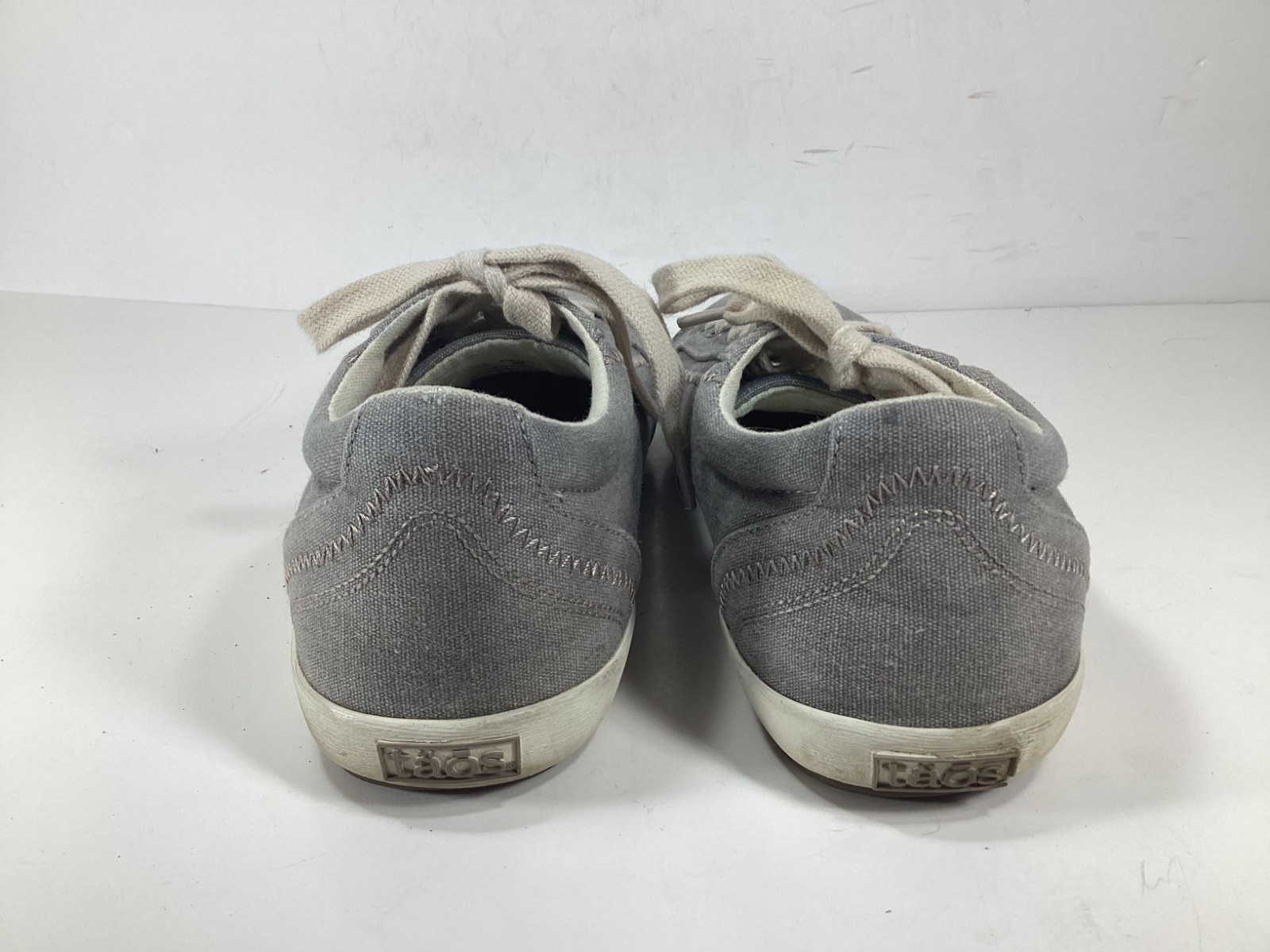 Taos Star Charcoal Washed Canvas Sneakers Gray Casual Women’s Shoes Size 8 / 39