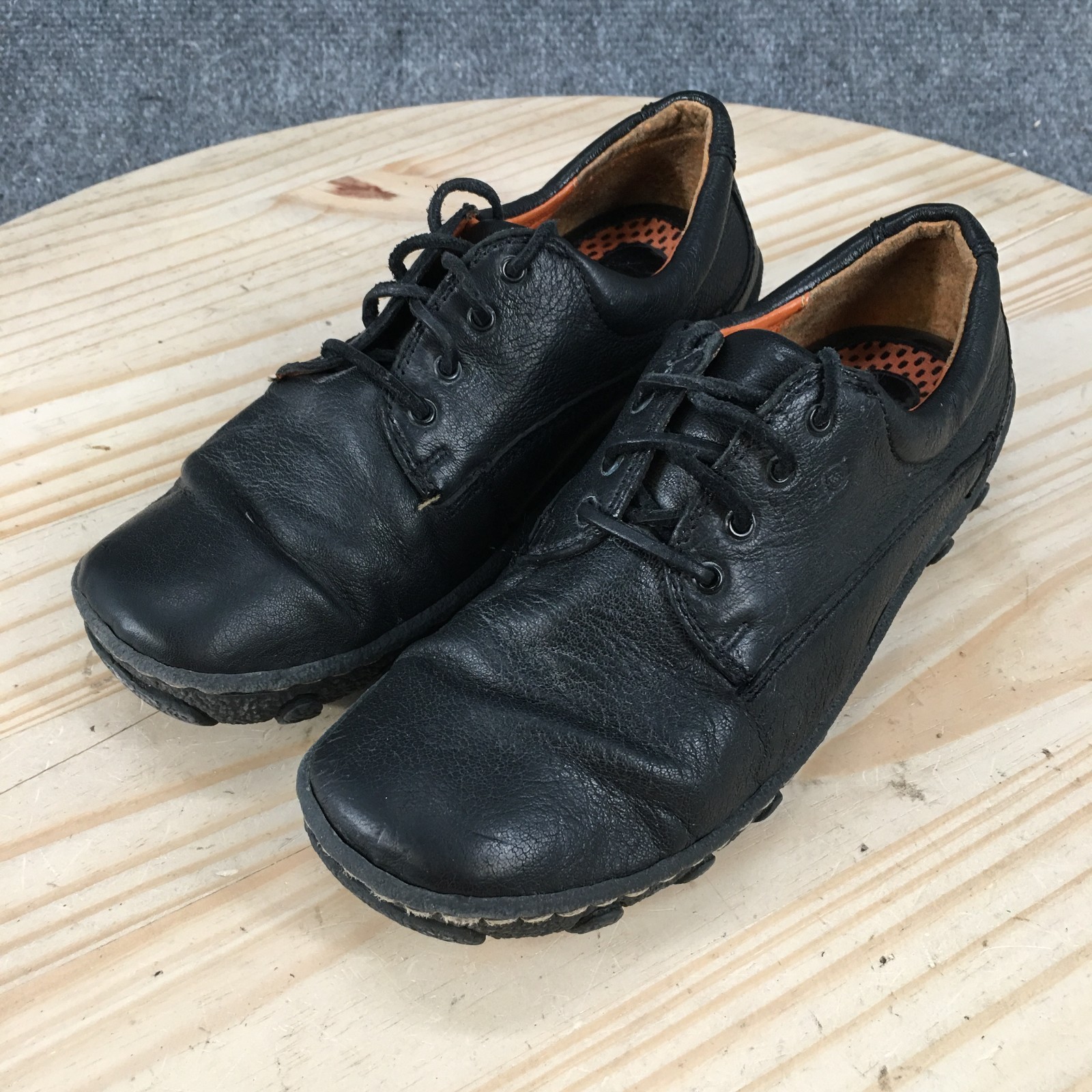 Born Shoes Womens 6.5 M Black Oxford Leather Comfort Casual W3209 Lace Up