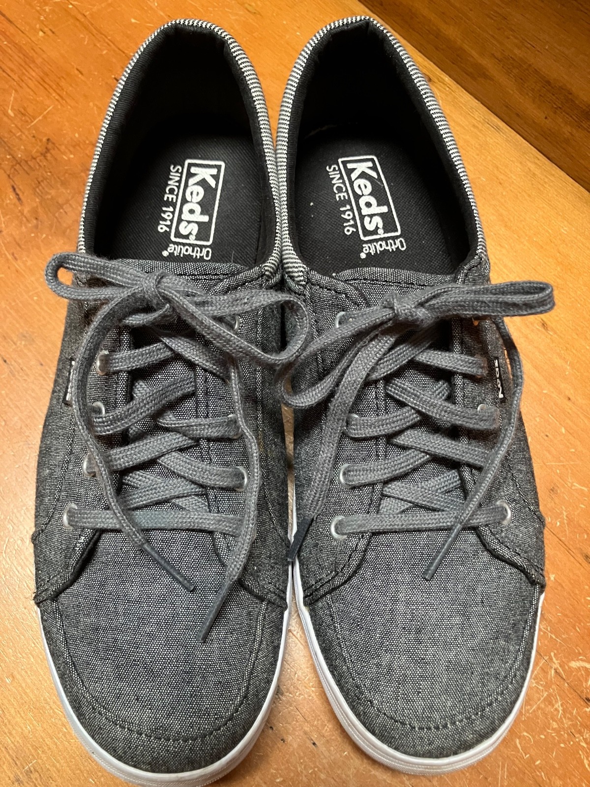 KEDS WSZ 8 tour jersey oxford casual sneakers in charcoal knit CLASSIC