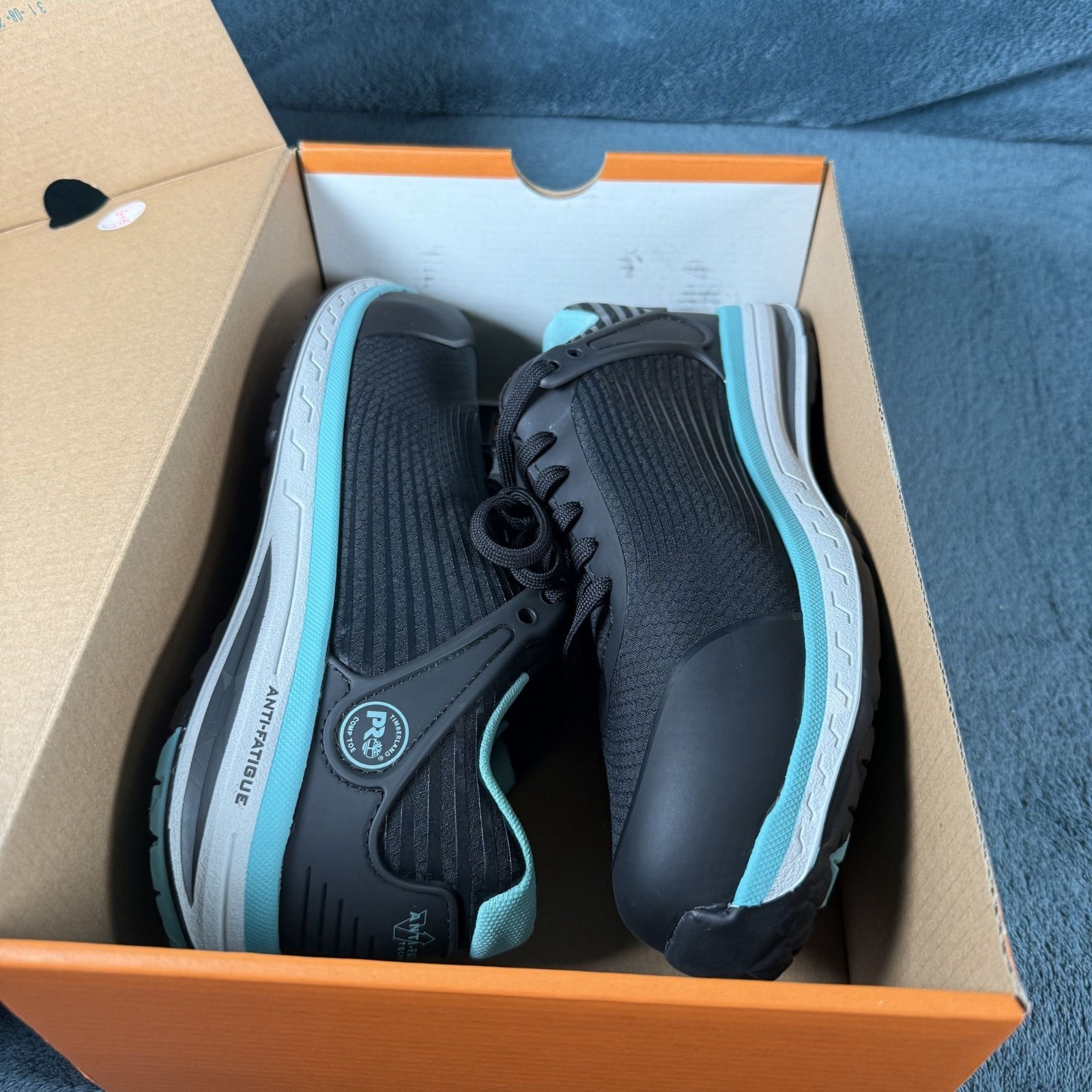 Timberland PRO Drivetrain Composite Safety Toe Black/Turquoise Women’s Size 7.5