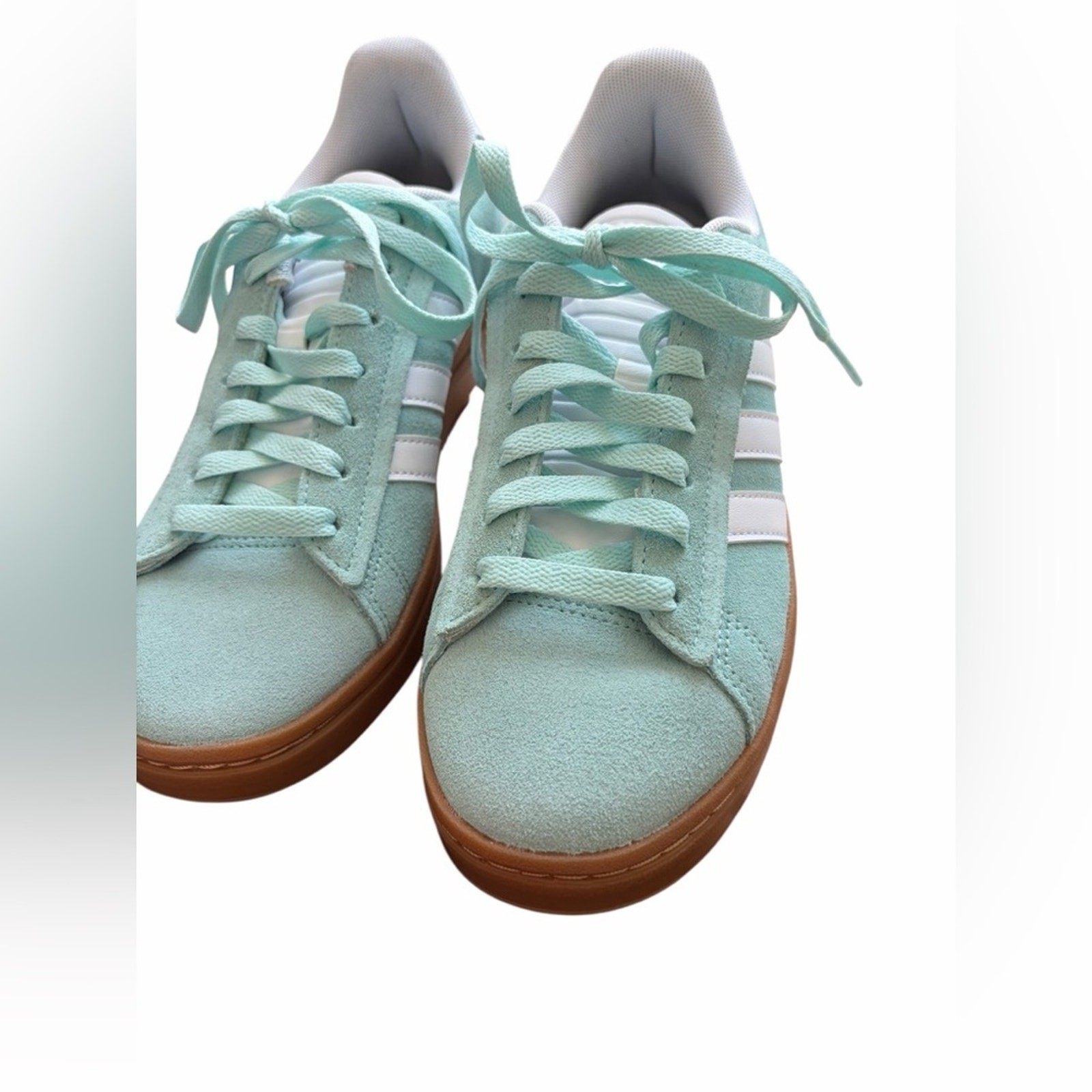 Adidas Grand Court Alpha sneakers mint green gum sole size 6.5