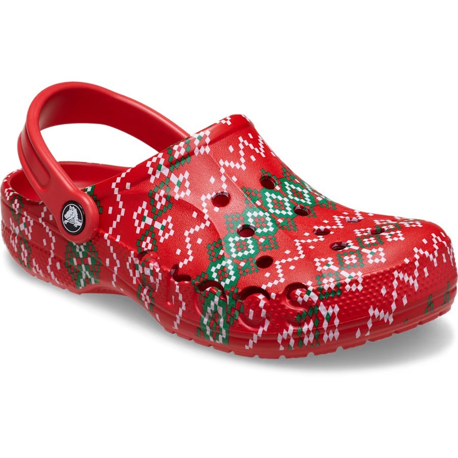 Crocs Baya Holiday Graphic Clog Mens 10 Womens 12 Festive Comfort Slip On
