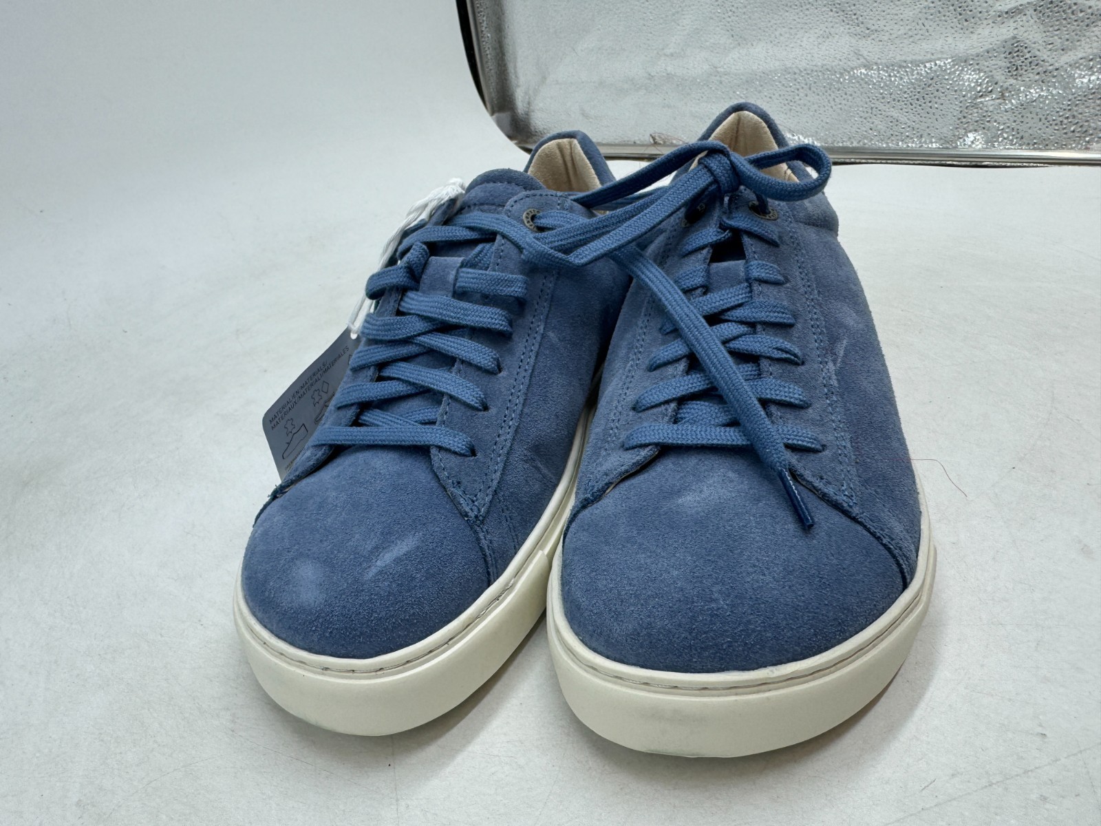 Birkenstock Bend Low Sneakers Women’s Elemental Blue Suede Comfort Lace Up – 8