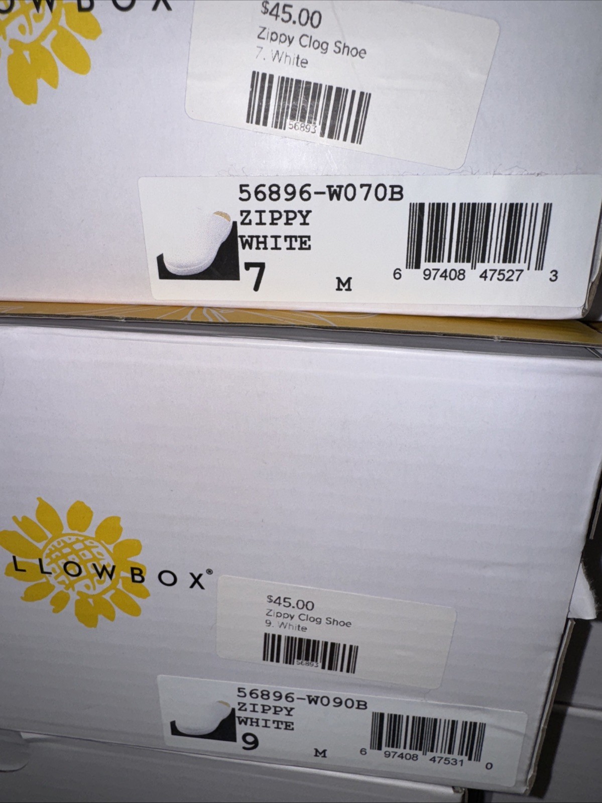 Zippy White Clogg shoes by Yellow box – size 8