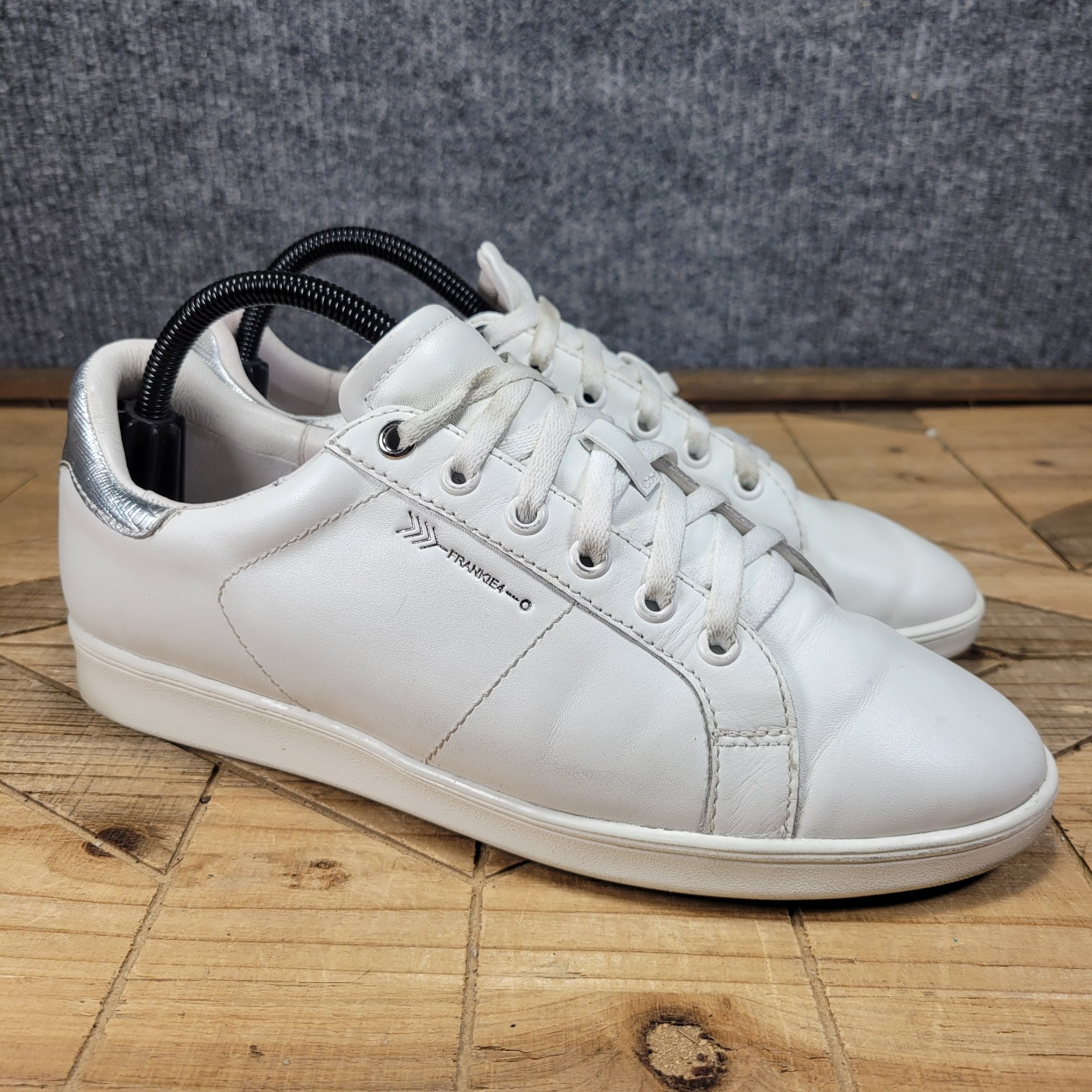 Frankie4 Jackie III Australia – White Leather Sneakers Shoes US Womens Size 9.5