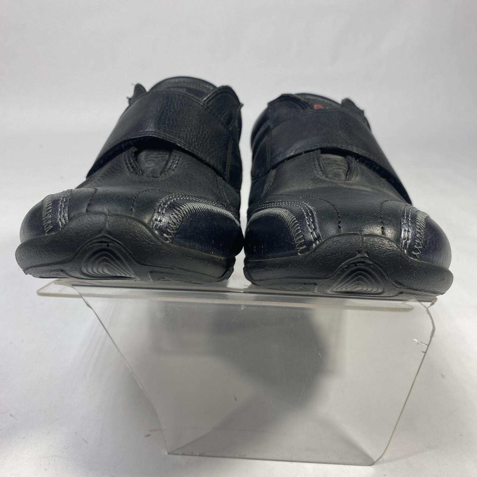 Ecco Shoes Women’s Sz 41 US 10.5 Monk Strap Loafer Black Leather Hook Loop 17523