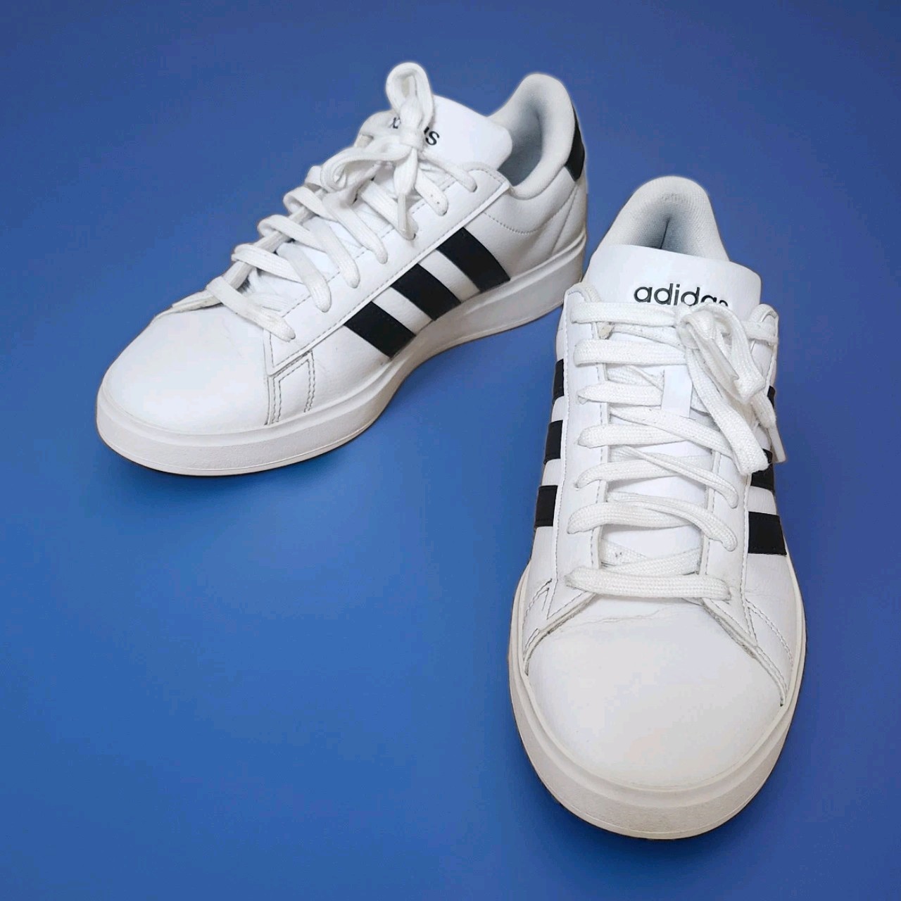 Adidas Grand Court 2.0 Sneakers 8 White Black GW1294 Cloud Classic Athletic
