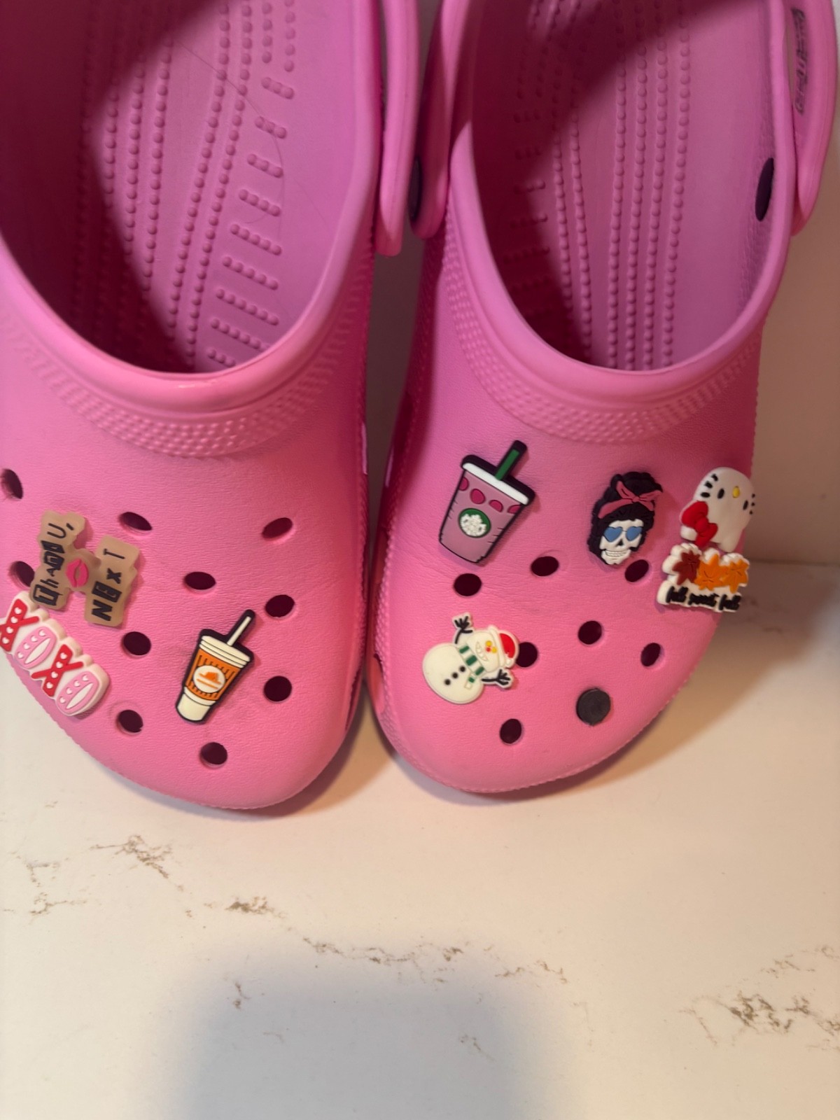 Crocs Womens Shoes Size 9 Pink Rubber Activewear Slip Ons