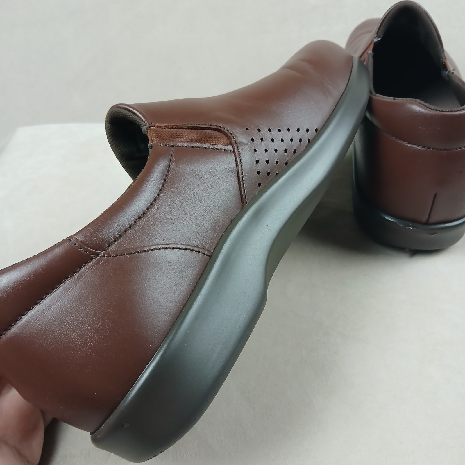 SAS VIVA Tripad Comfort Shoes Womens Brown Leather Slip On Size 7