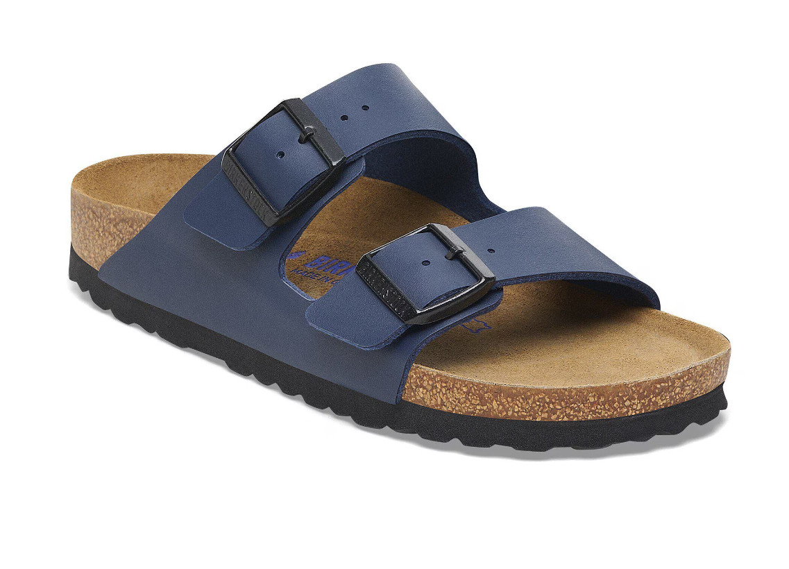 Birkenstock Arizona Birko-Flor® Synthetic Blue Unisex Comfort Sandals Size 37-45
