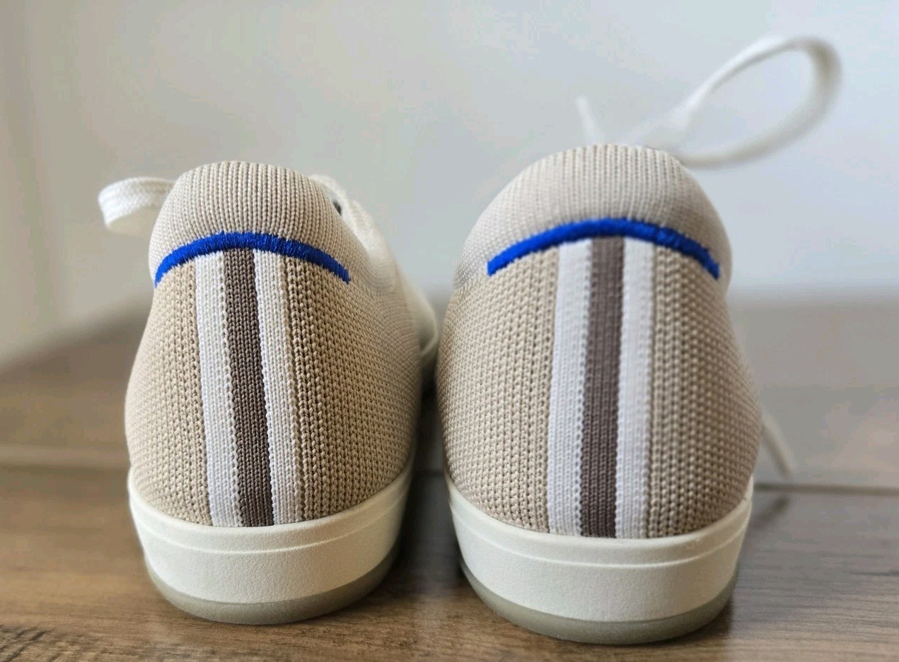 Rothy’s The Lace Up Sneakers Women’s Size 9 Diamond Twill Comfort Knit Shoes