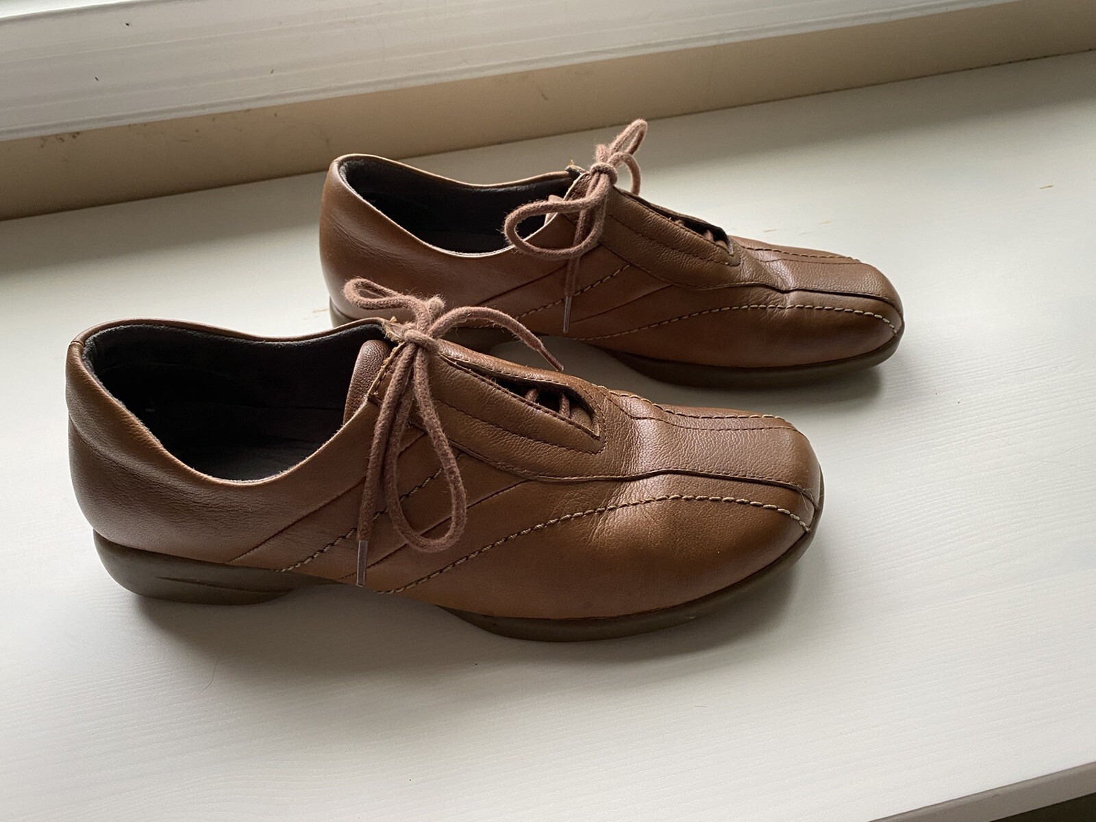 Naturalizer Shoes Skipper Saddle Tan Leather Comfort Women size 6 1/2 M #445NA94