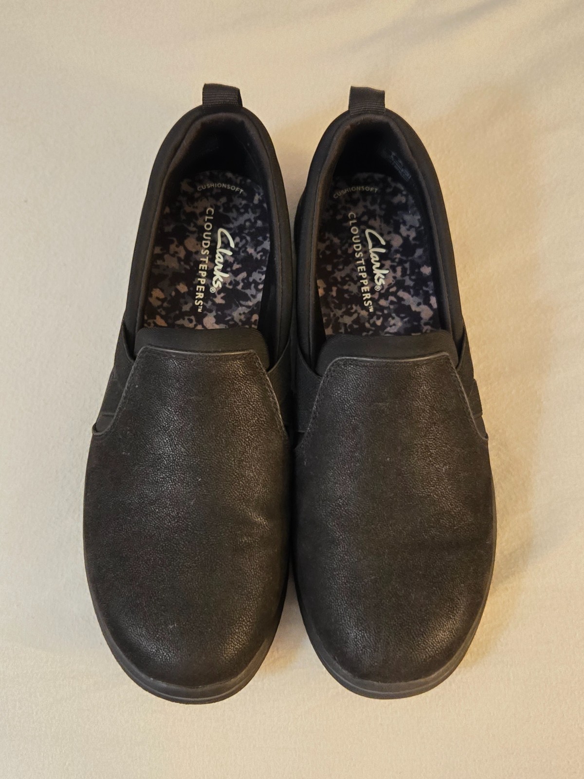 Clarks Cloudsteppers Breeze Bali Slip-On Sz7 Black
