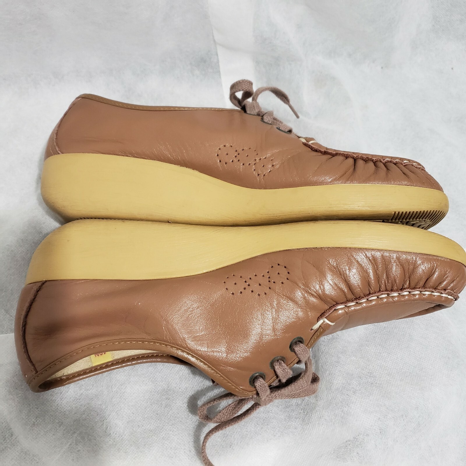 Genuine SAS Hand sewn comfortable Loafer shoes lace Up Made in USA 10N