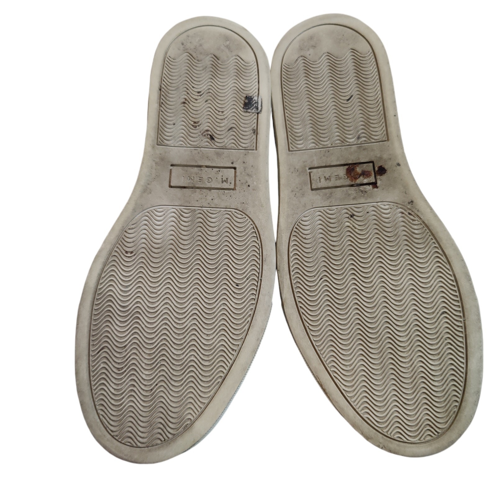 M Gemi Sz 36.5 EU 6.5 US Cerchio Gray Nubuck Woven Leather Slip On Sneakers