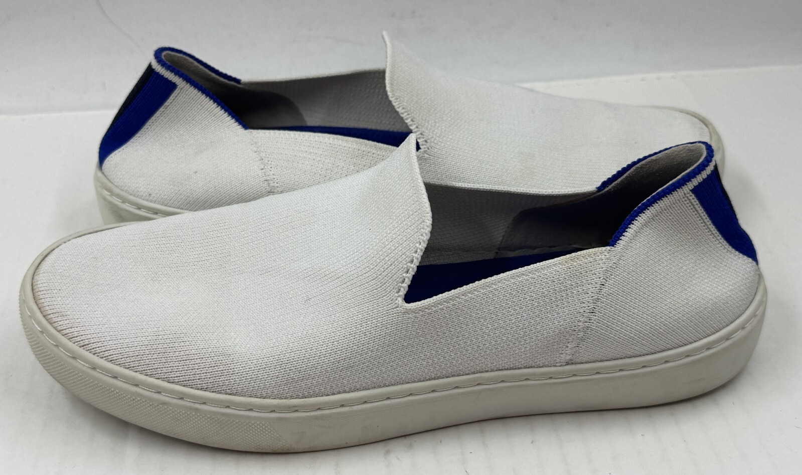 Rothy’s The Original Sneakers Women’s Size 8 White Round Toe Flat Slip-On Shoes