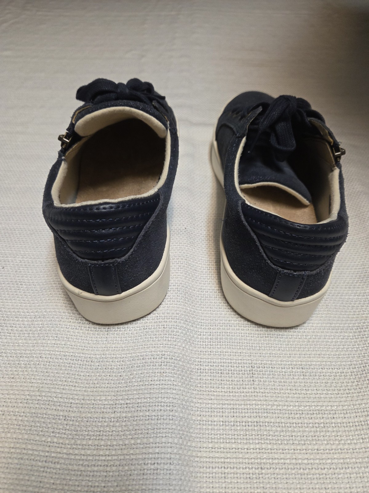 Vionic Waco Revitalign Orthotic Leather Shoe, Slip On, Blue, Size 8.5