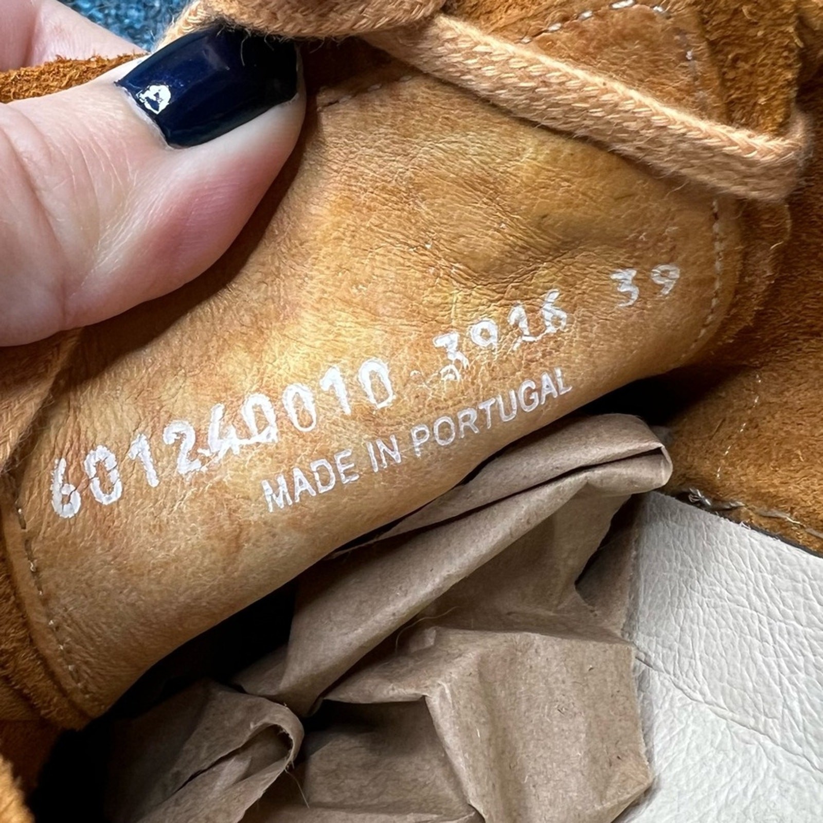 Fly London Leather Lace Up Sneakers in Tan Brown Made in Portugal 39 or US 8-8.5