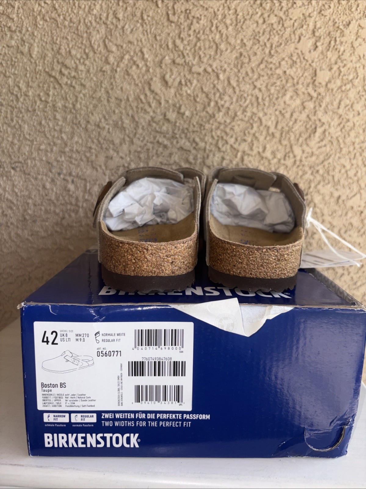 Birkenstock Boston Soft Footbed Unisex EU 42 / 11 -11.5 Women , 9-9.5 Men