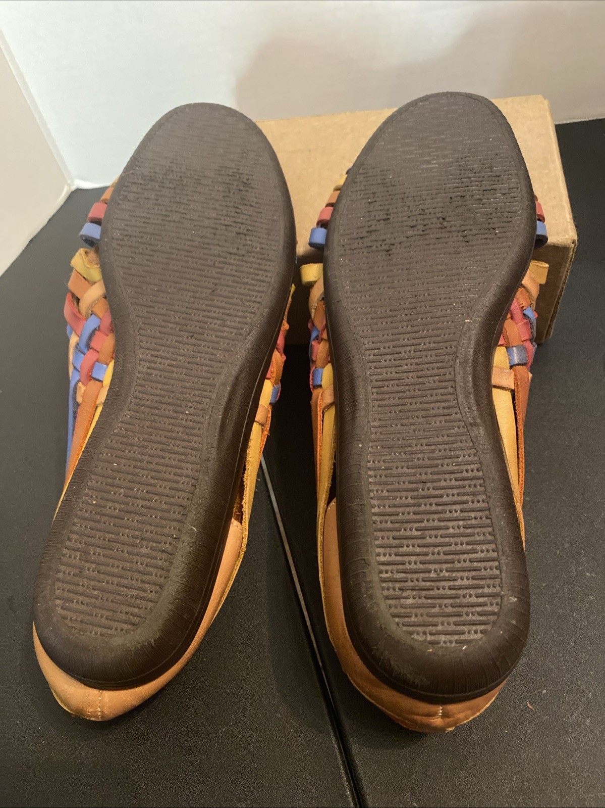 SOFT-SPOTS Women’s Trinidad – Multicolor Leather Man Made in Mexico Sz 9B