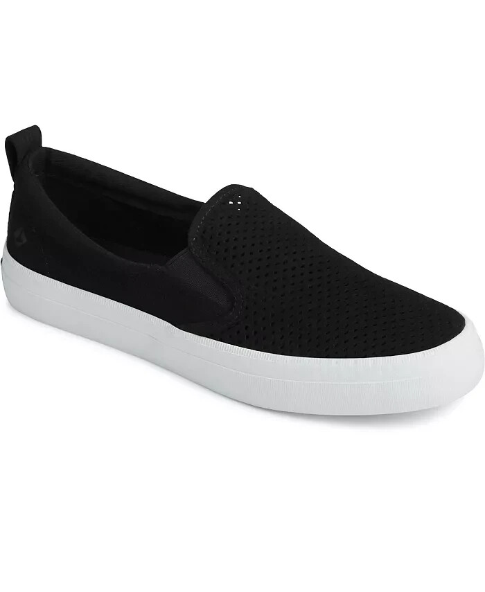 womens sperry crest twin gore perf black size 7.5 brand new in the box