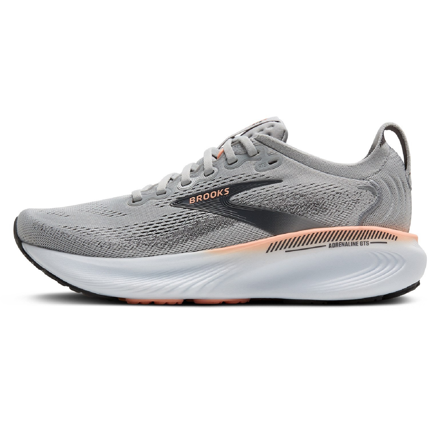 Brooks Adrenaline GTS 25 Road-Running Shoes – Women’s, Color: Grey/Blackened Pea