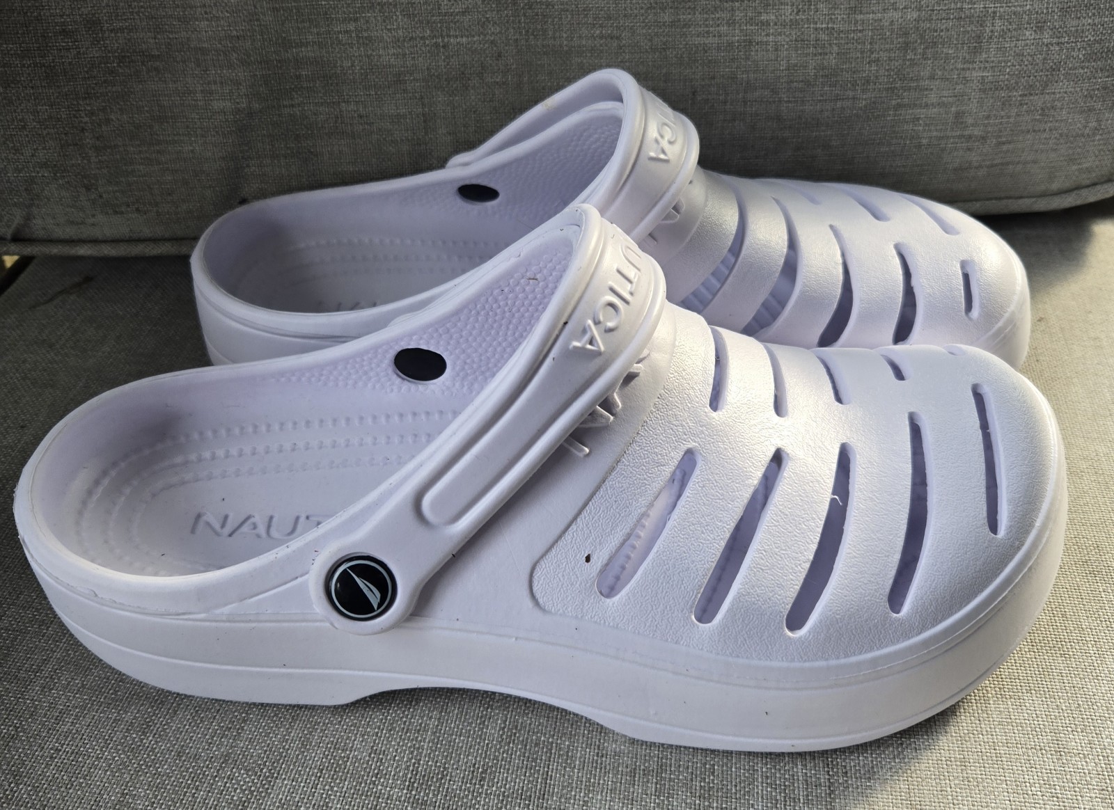 NAUTICA River Edge Eva Women’s Size 10 WHITE Clog Slides New In Box