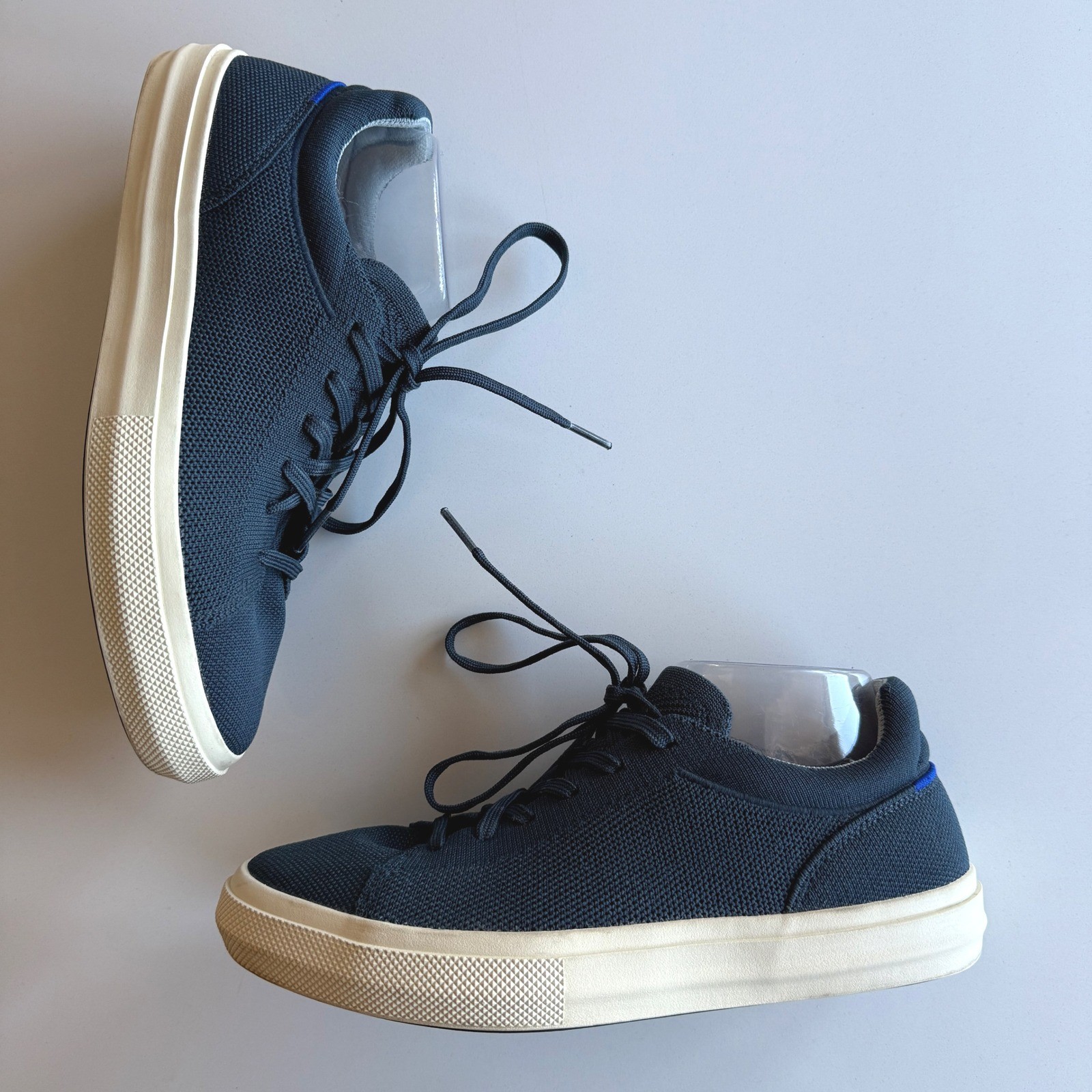 Rothy’s RS02 Sustainable Knit Unisex Comfort Travel Navy Sneakers men 8 wmn 9.5