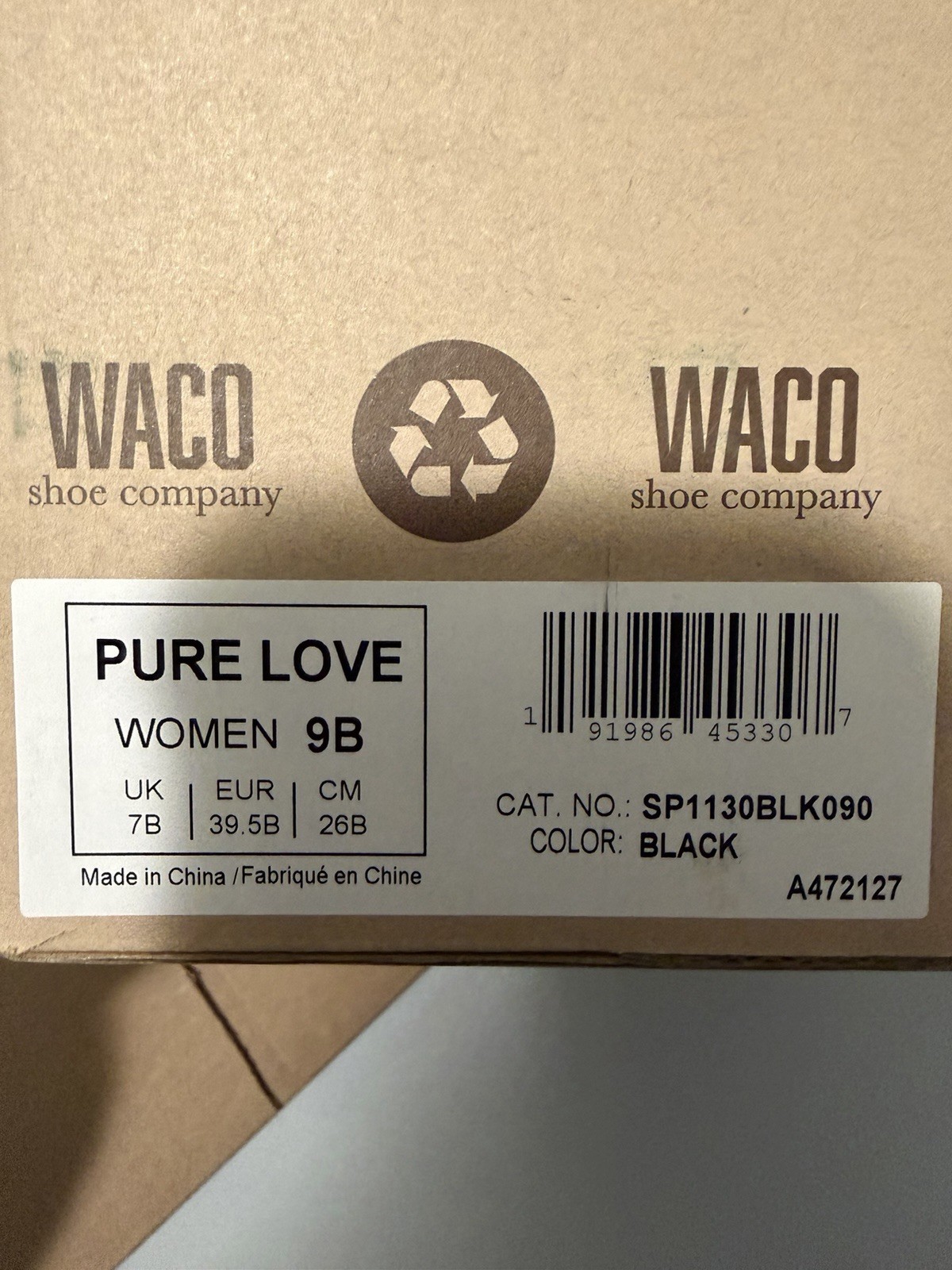 Spenco Women’s Pure Love Slip On Sneaker Size 9B Black Blue Comfort Cushion
