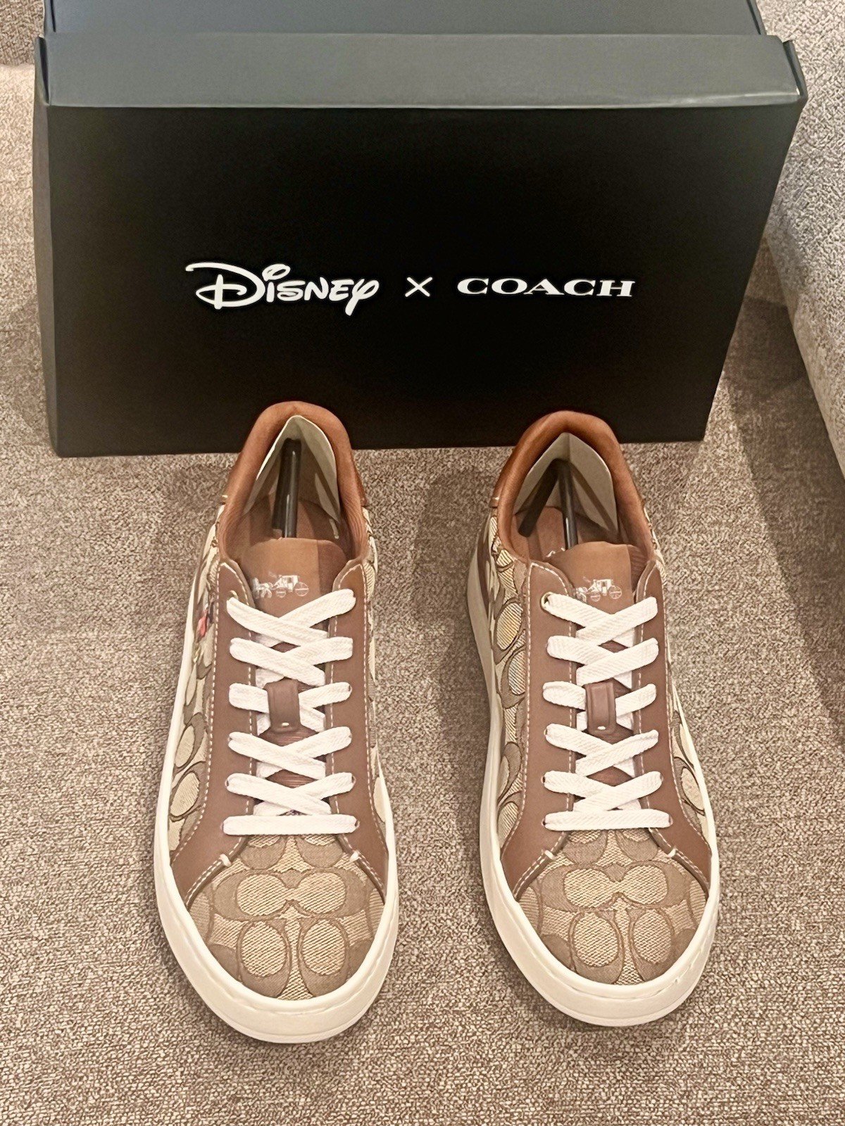 Disney x Coach Low Top Sneaker Mickey Mouse Signature Jacquard Women’s 7.5 CN431